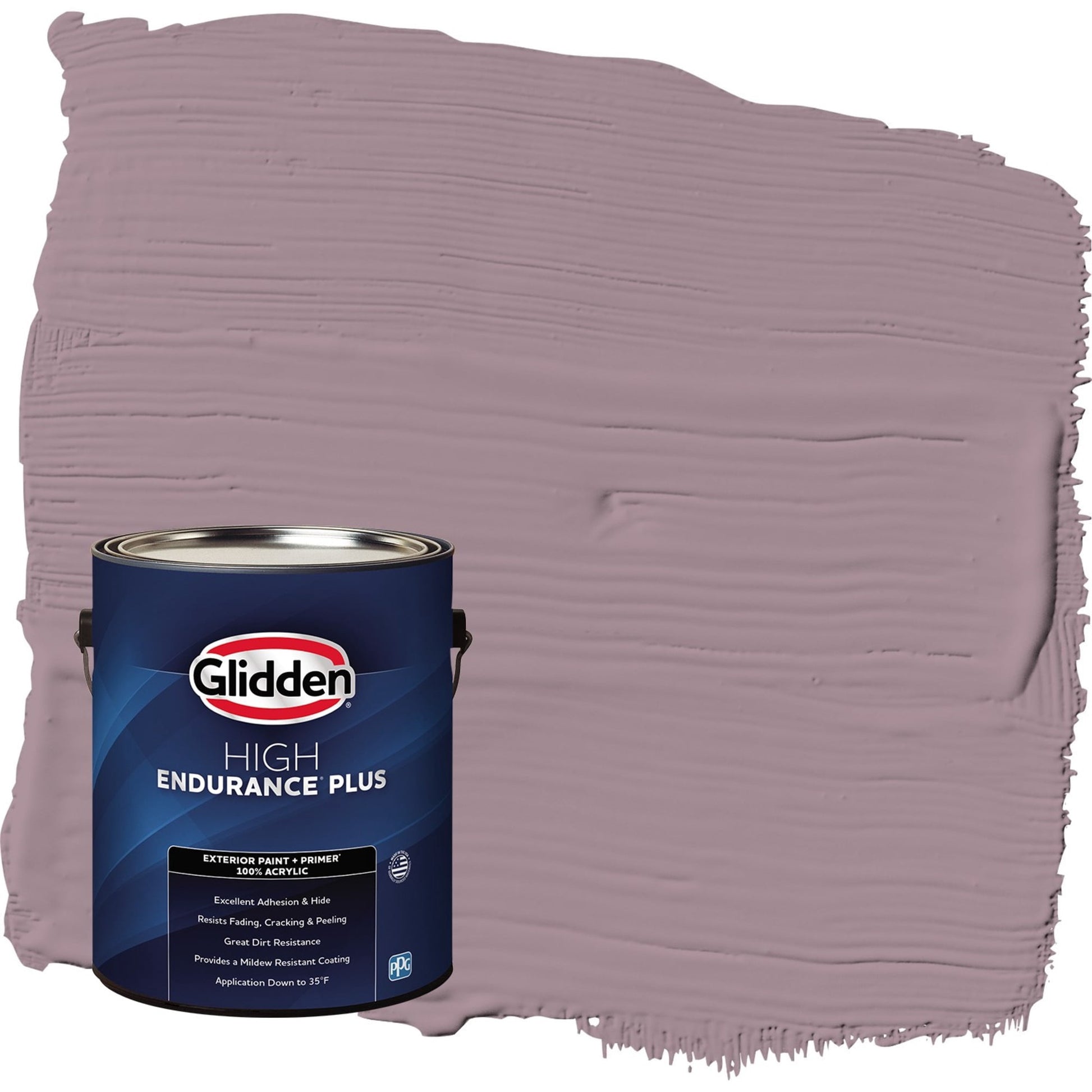 Glidden HEP Gothic Amethyst / Purple Satin Exterior Paint with Primer, 1 Gallon