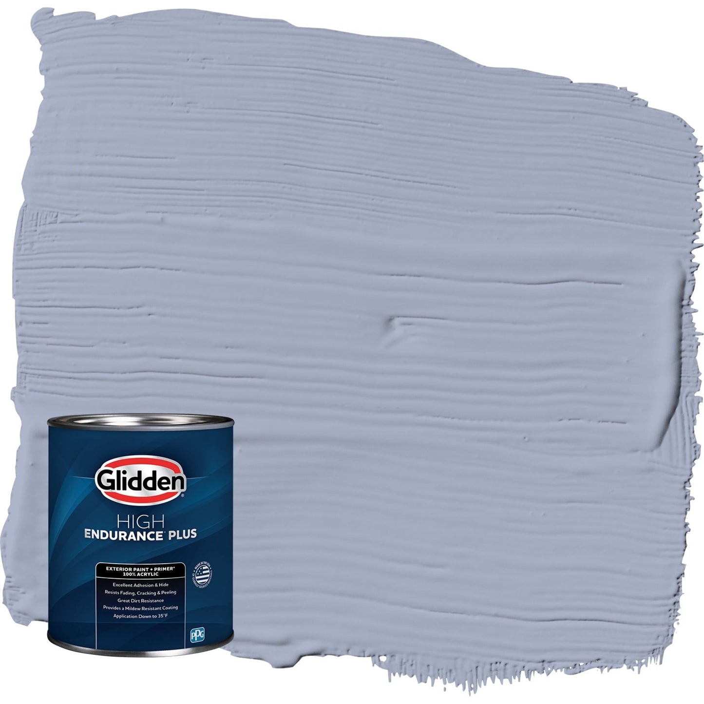 Glidden HEP Lilac Time / Purple Satin Exterior Paint with Primer, 1 Quart