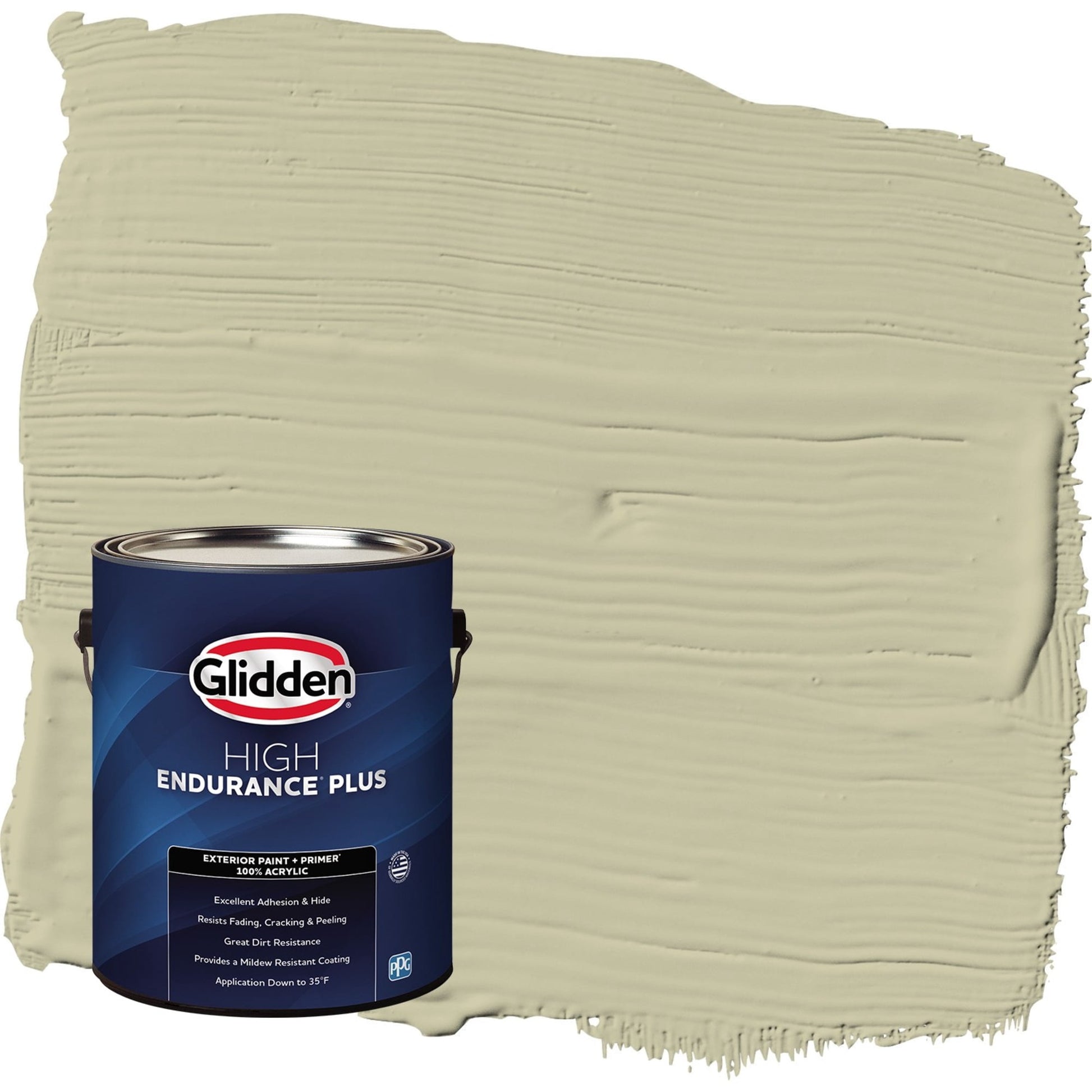 Glidden HEP Northern Landscape / Green Satin Exterior Paint with Primer, 1 Gallon