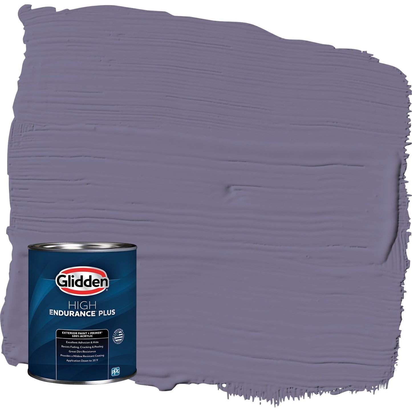 Glidden HEP Plum Shade / Purple Satin Exterior Paint with Primer, 1 Quart