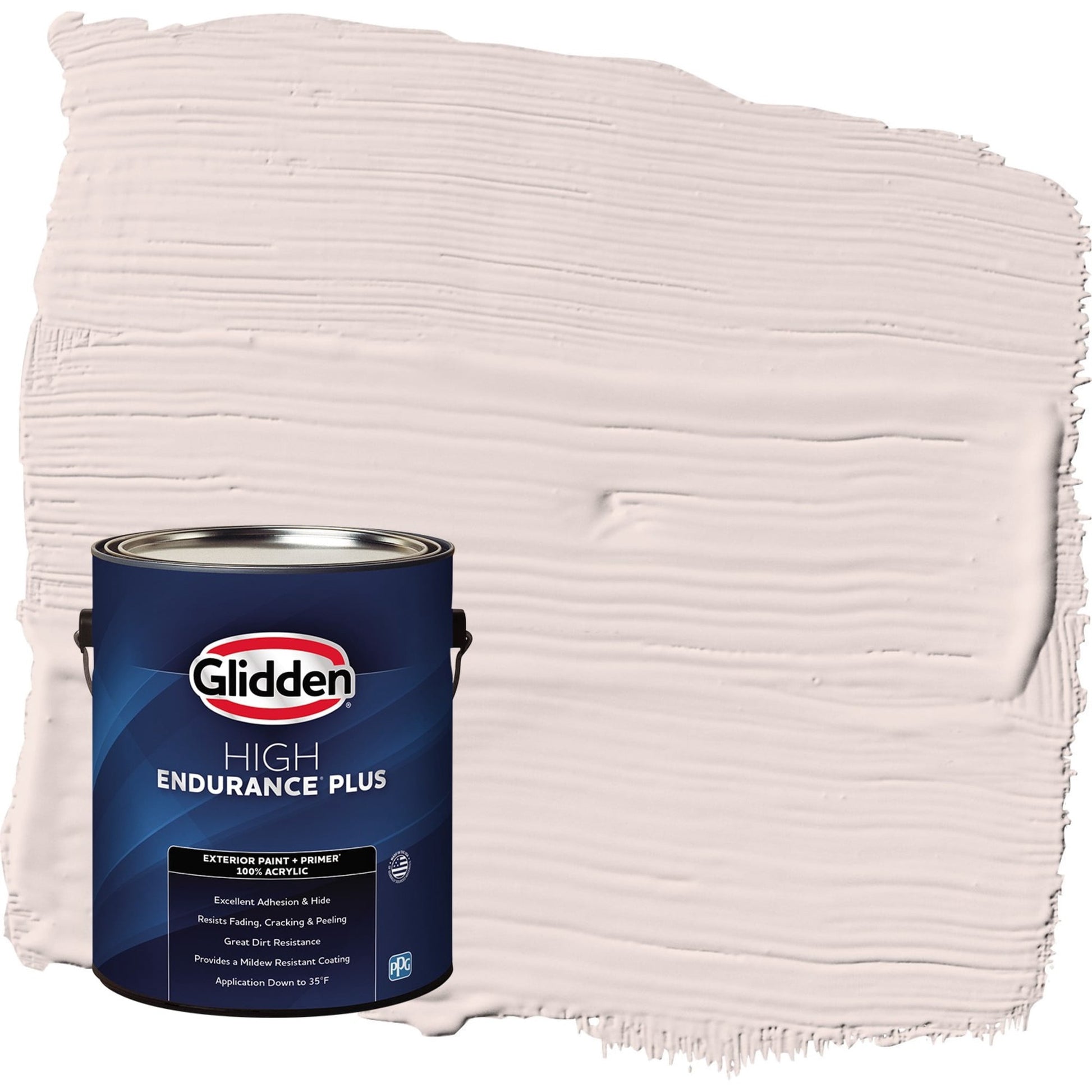 Glidden HEP Sea Anemone / Pink Flat Exterior Paint with Primer, 1 Gallon