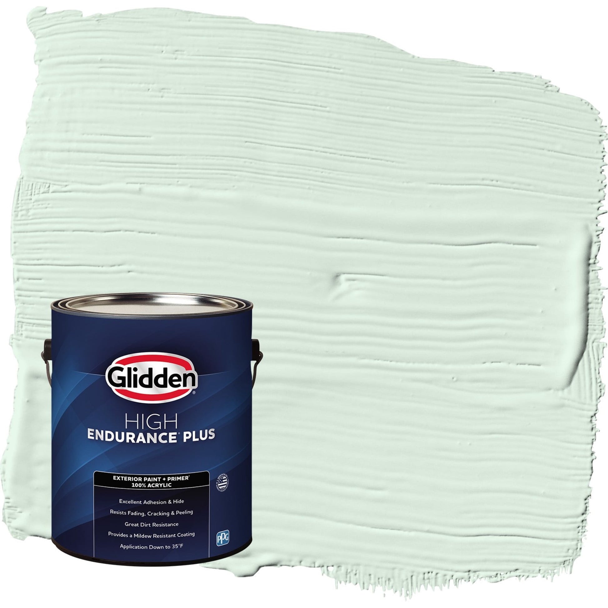 Glidden HEP Tint of Green / Green Semi-Gloss Exterior Paint with Primer, 1 Gallon
