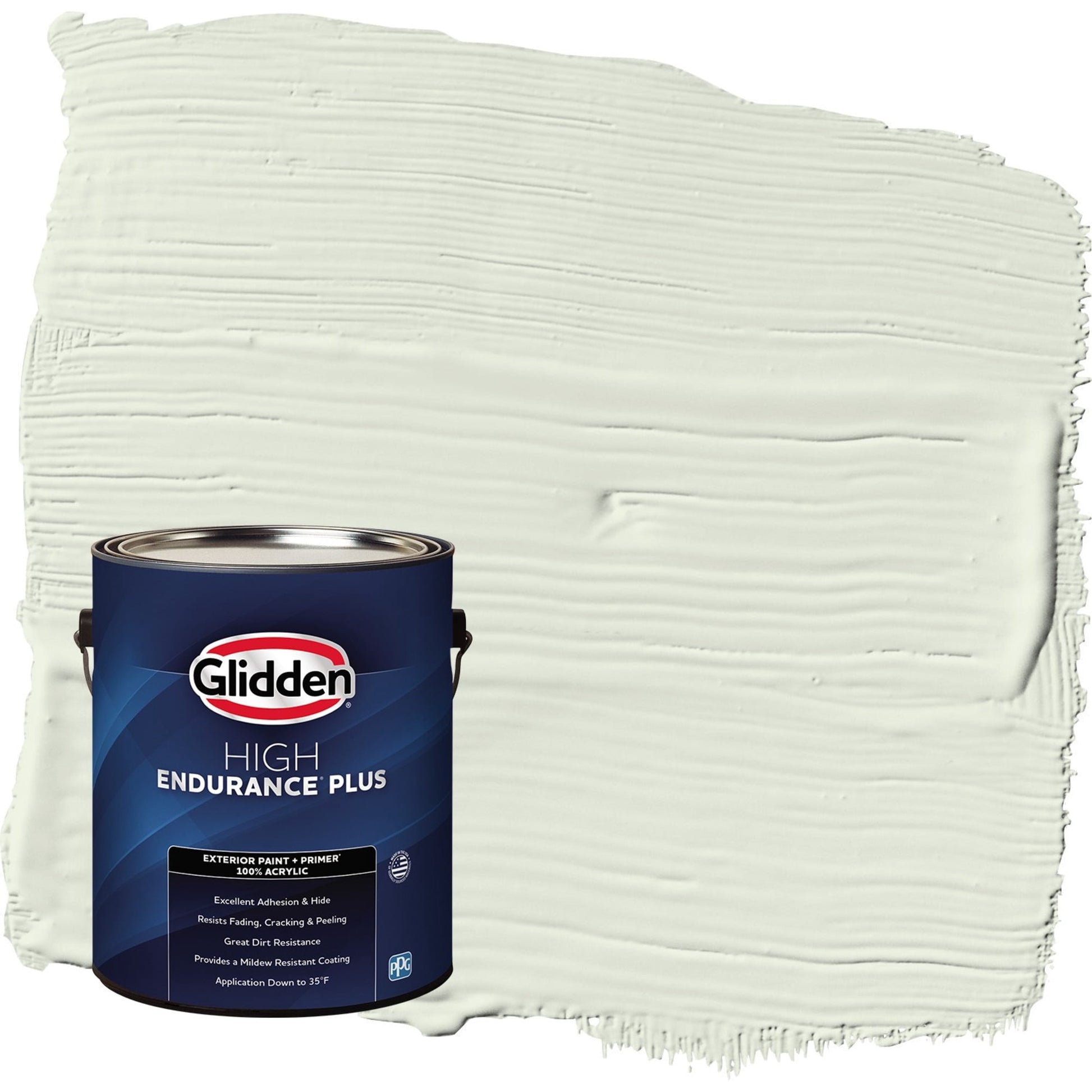 Glidden HEP Touch of Lime / Green Satin Exterior Paint with Primer, 1 Gallon