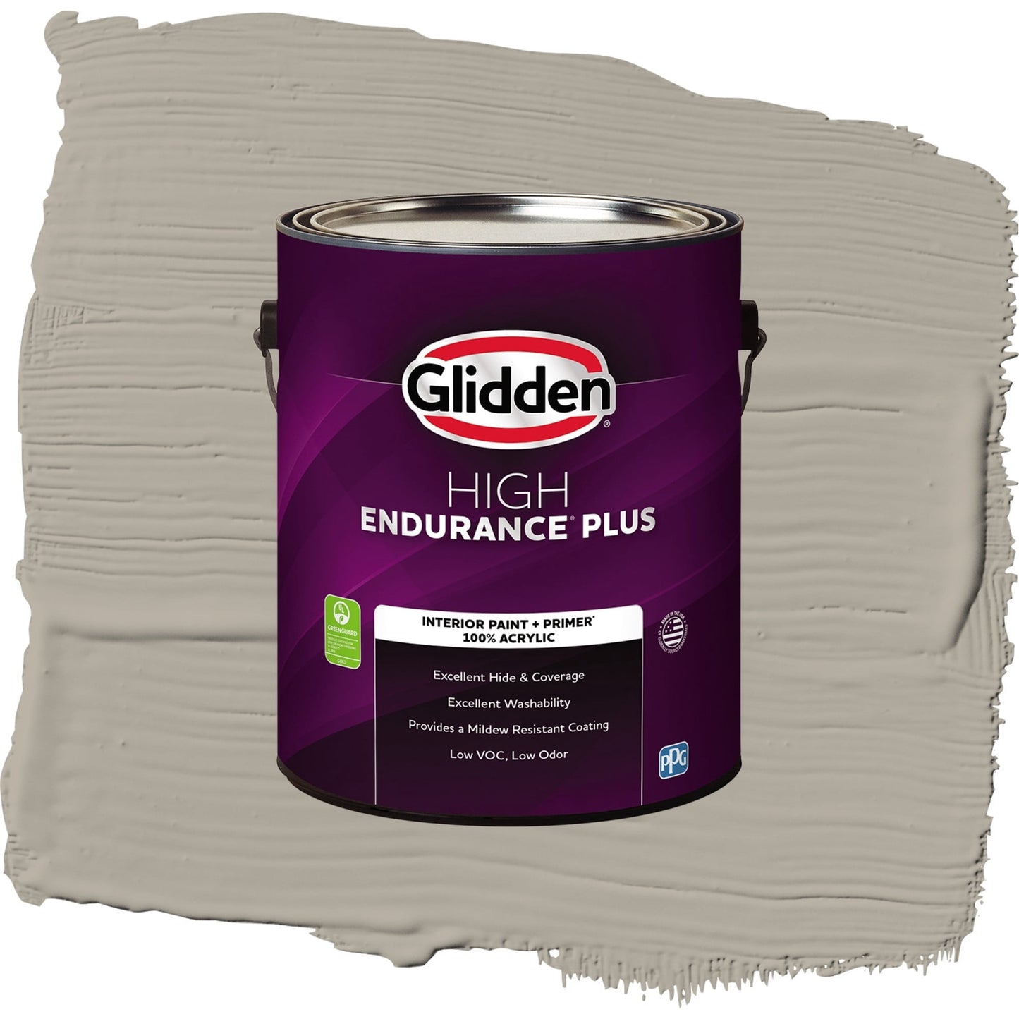 Glidden HEP Fieldstone Interior Paint + Primer Flat , 1 Gallon