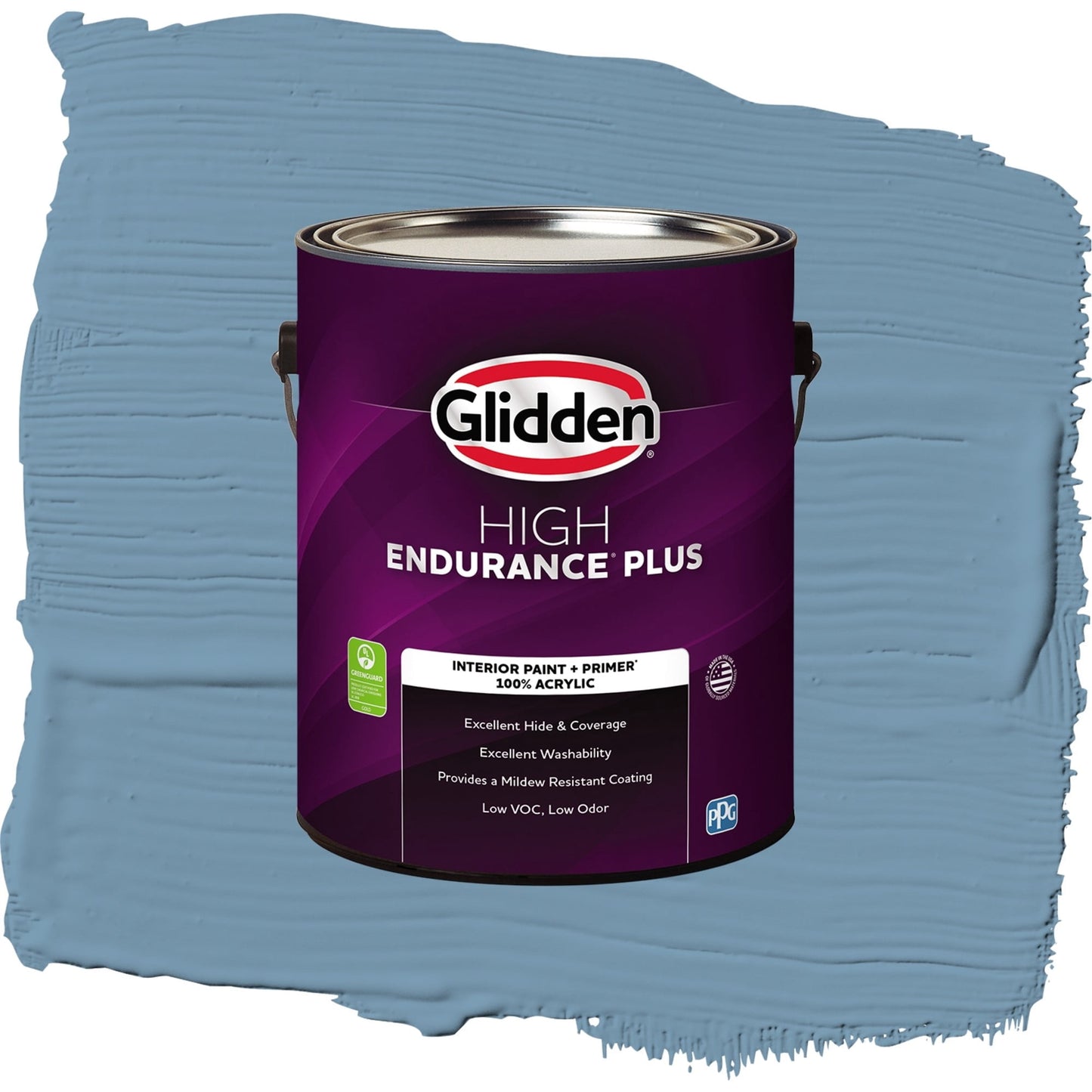 Glidden HEP American Anthem / Blue, Semi-Gloss Interior Paint with Primer, 1 Gallon