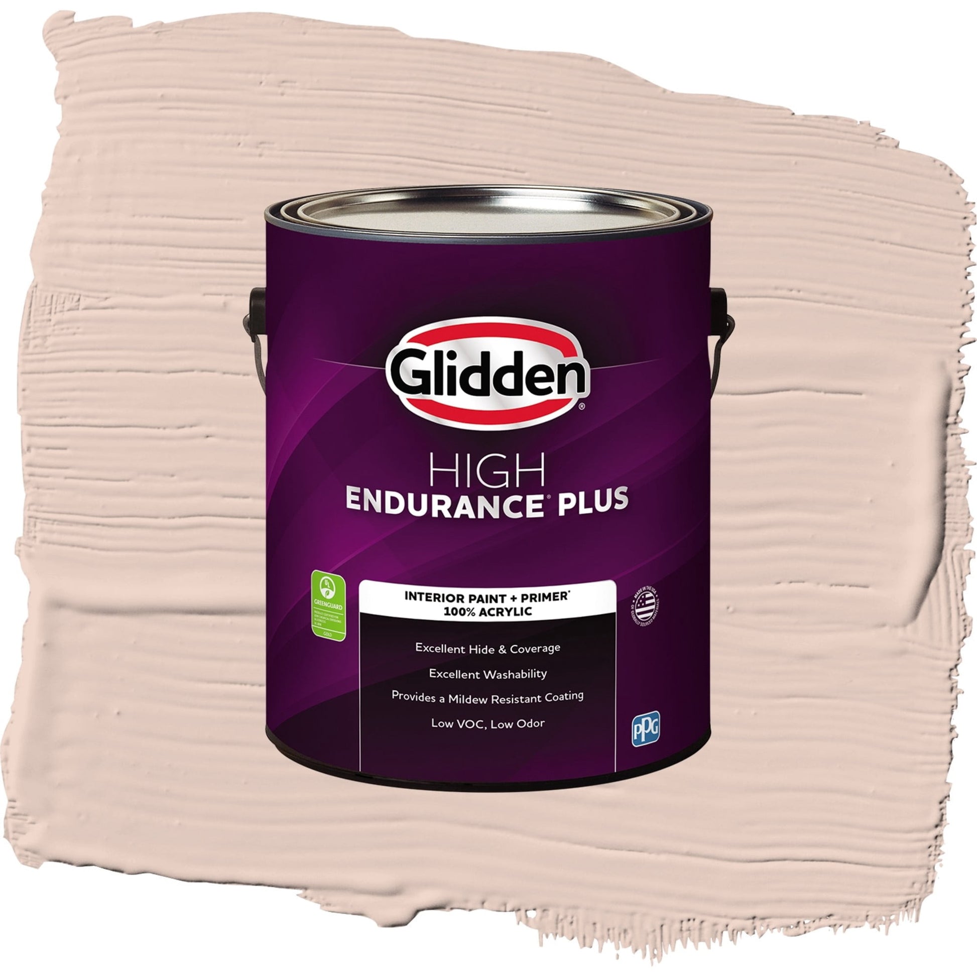 Glidden HEP Belle of the Ball / Pink, Eggshell Interior Paint with Primer, 1 Gallon