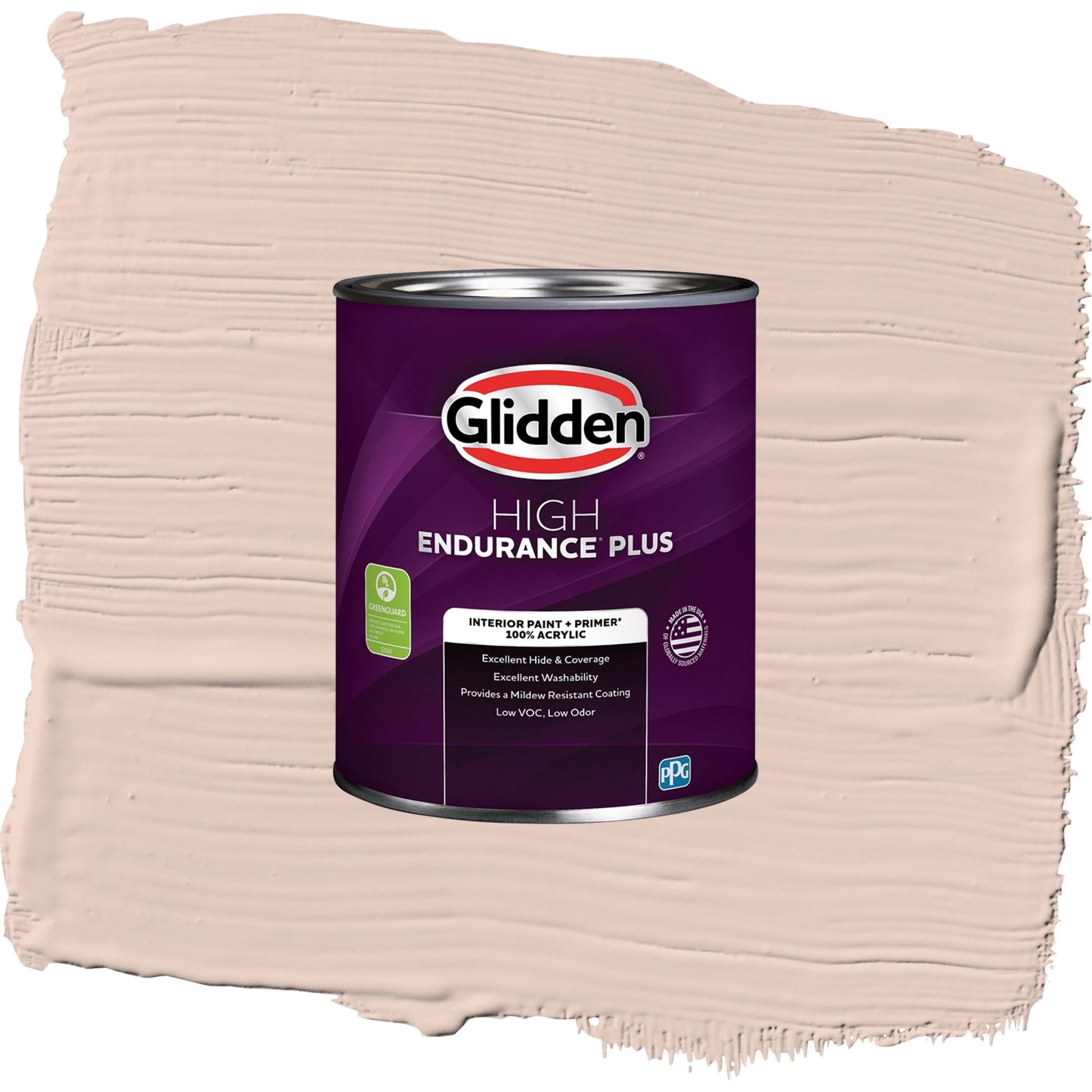 Glidden HEP Belle of the Ball / Pink, Eggshell Interior Paint with Primer, 1 Quart