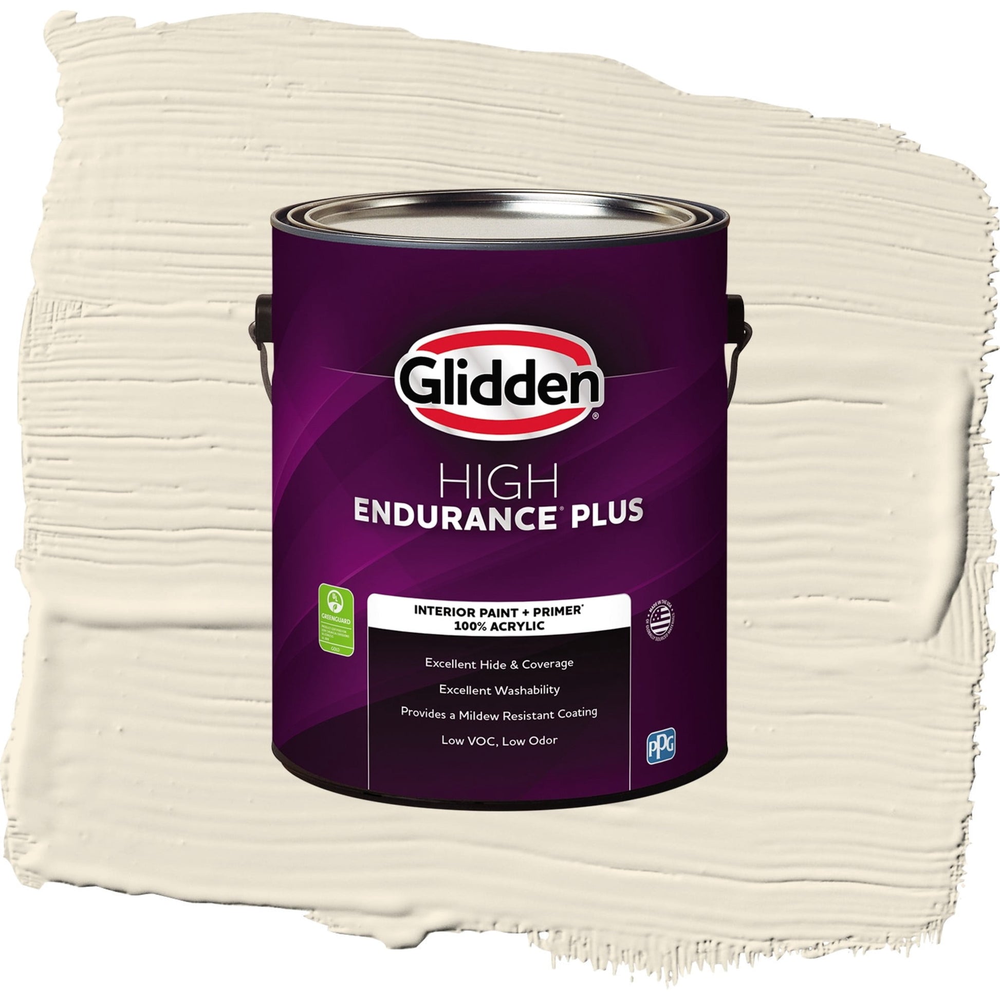 Glidden HEP Brandied Pears / Beige, Flat Interior Paint with Primer, 1 Gallon