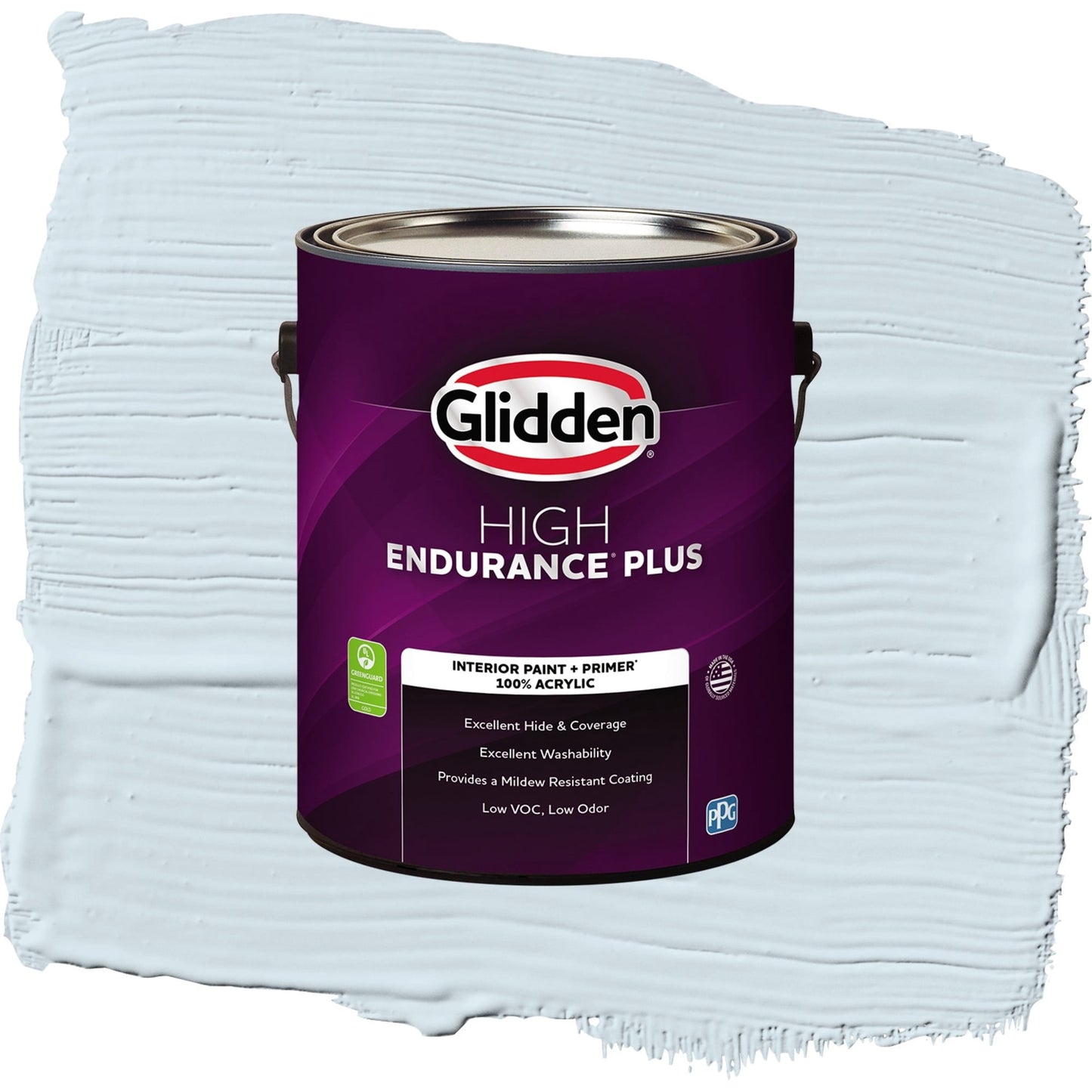 Glidden HEP Breakwater / Blue, Flat Interior Paint with Primer, 1 Gallon