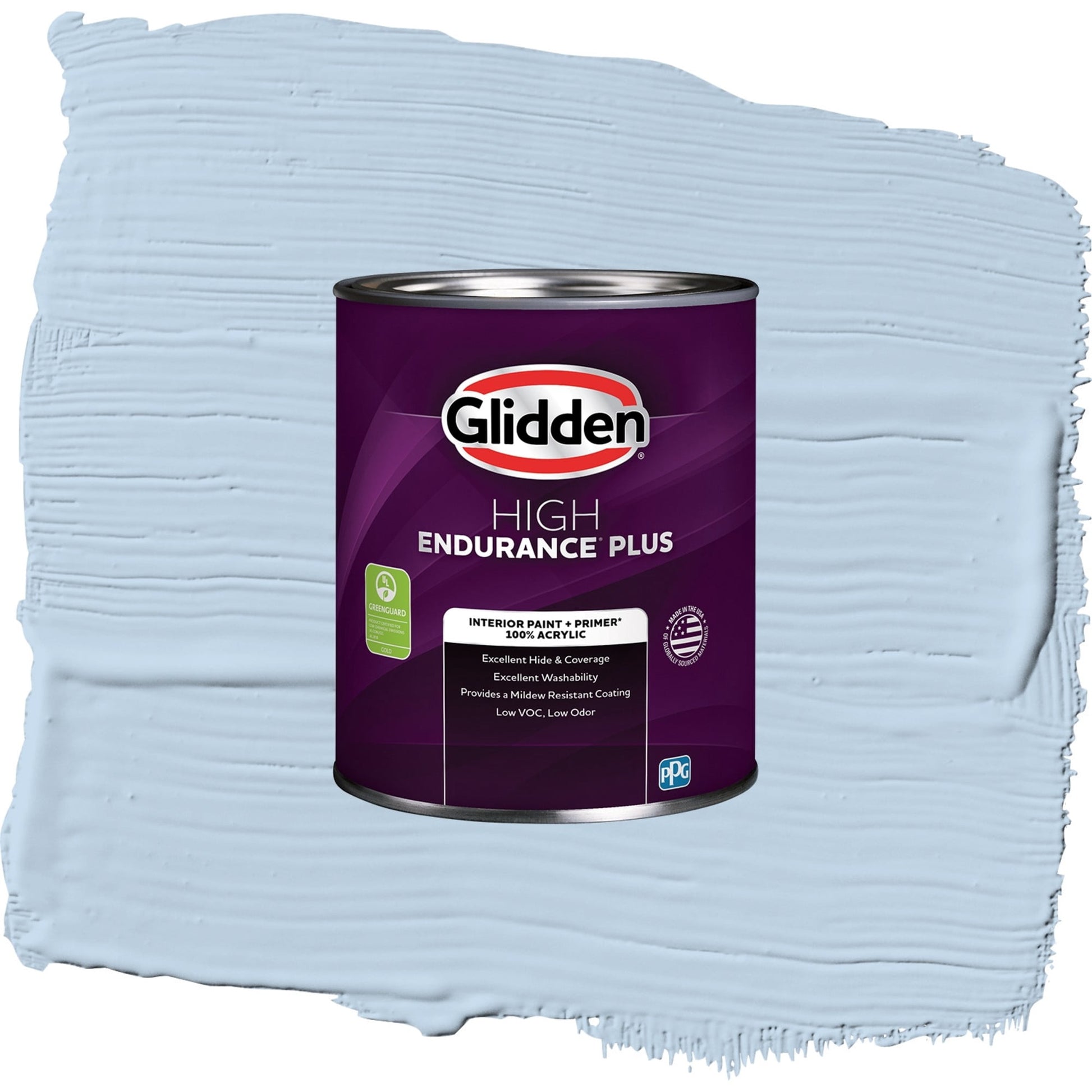 Glidden HEP C'est La Vie / Blue, Eggshell Interior Paint with Primer, 1 Quart