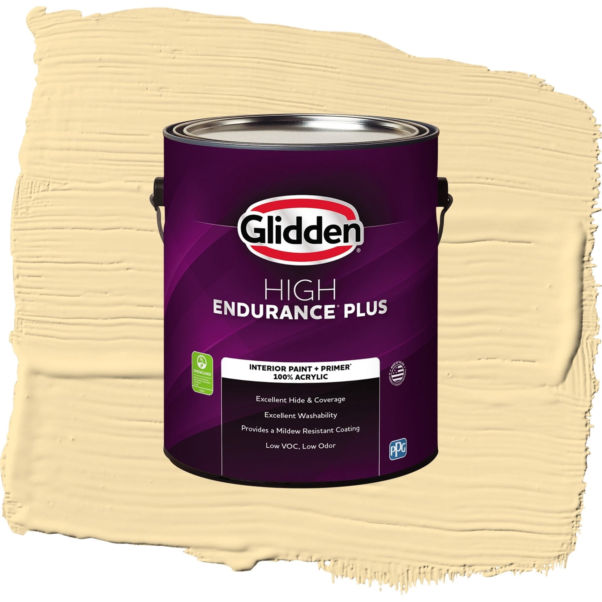 Glidden HEP Dusty Yellow / Yellow, Semi-Gloss Interior Paint with Primer, 1 Gallon