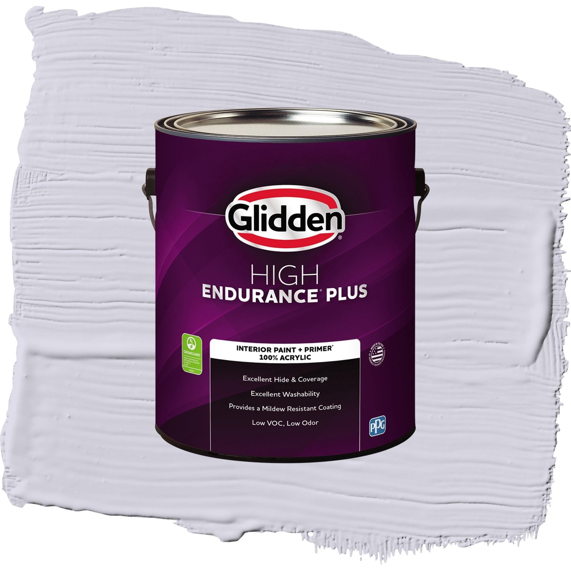 Glidden HEP Frosted Lilac / Purple, Eggshell Interior Paint with Primer, 1 Gallon