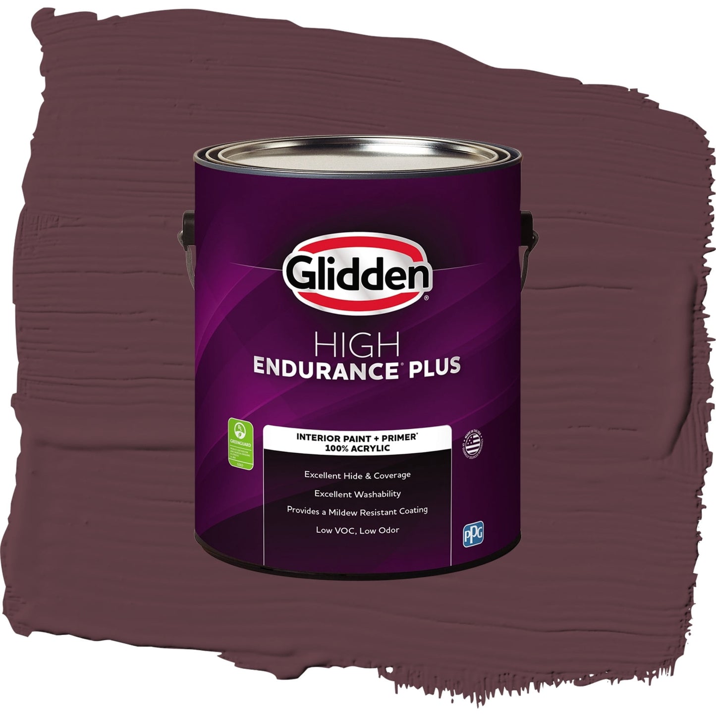 Glidden HEP Gooseberry / Purple, Eggshell Interior Paint with Primer, 1 Gallon