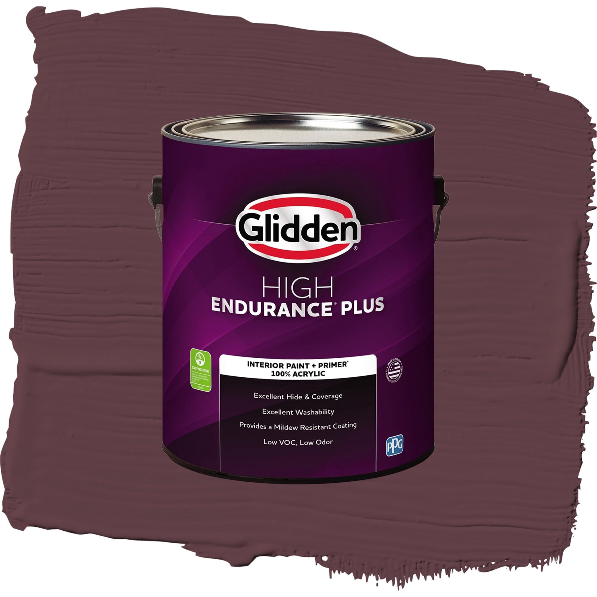 Glidden HEP Gooseberry / Purple, Semi-Gloss Interior Paint with Primer, 1 Gallon