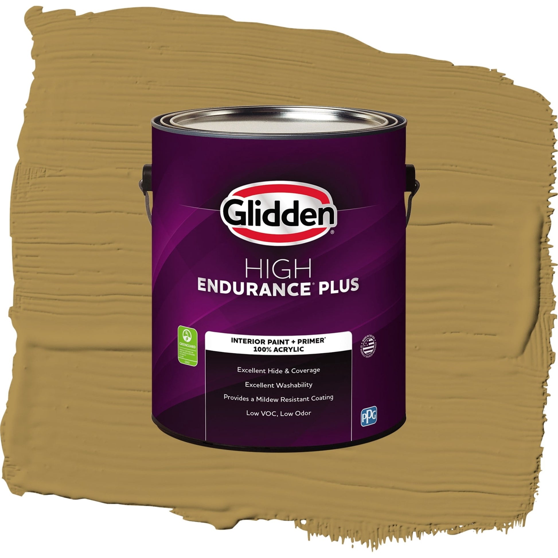 Glidden HEP Graceful Gazelle / Brown, Flat Interior Paint with Primer, 1 Gallon