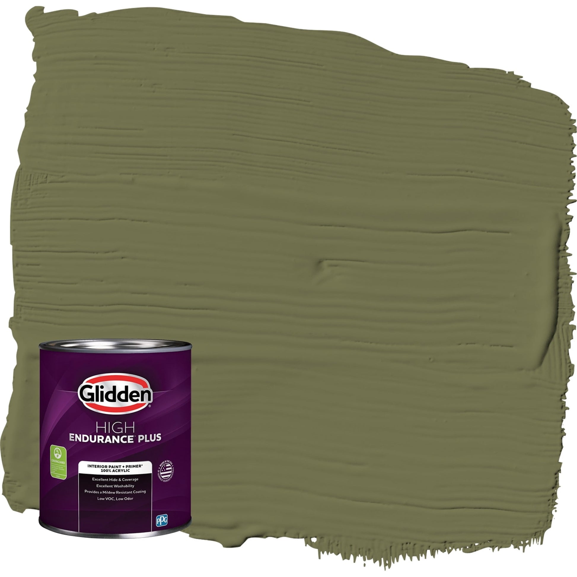 Glidden HEP Gratefully Grass / Pintura Interior Verde CÃ¡scara de Huevo con Primer, 1 Cuarto