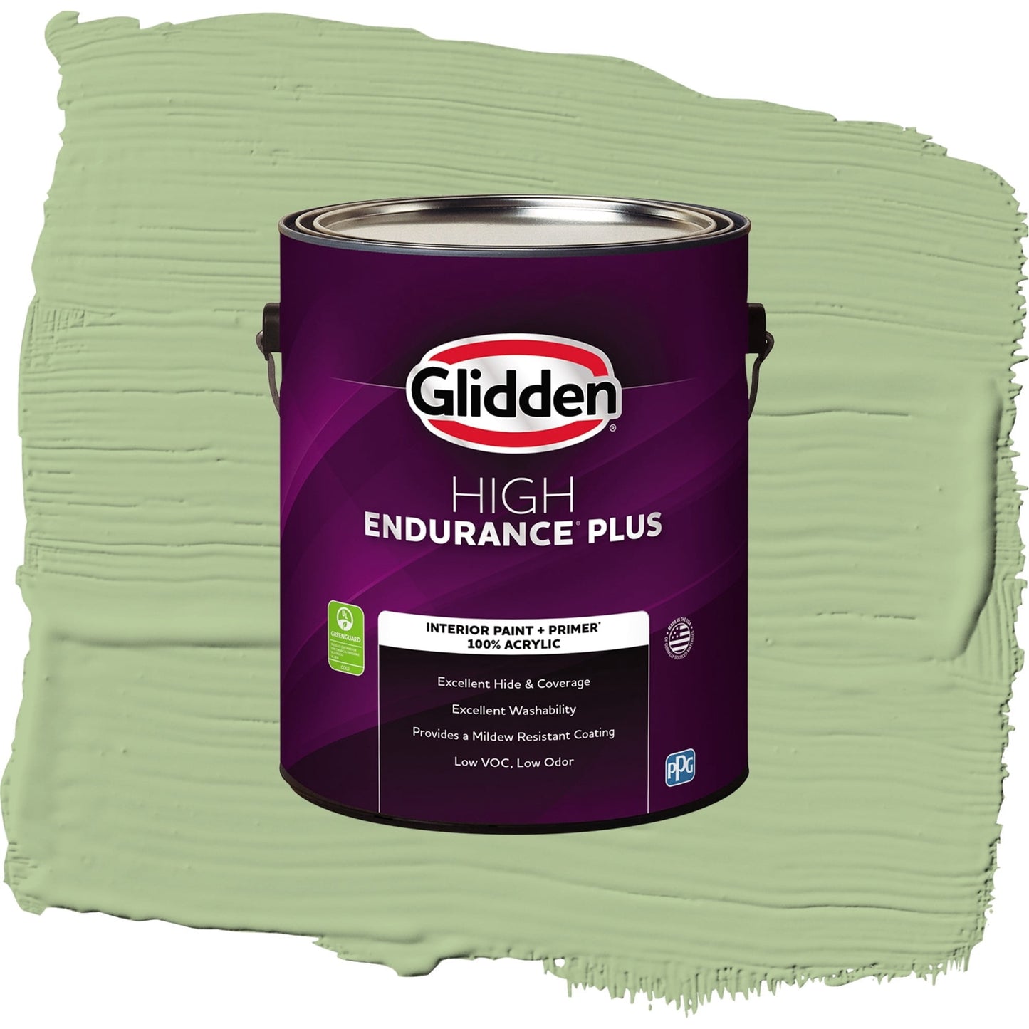 Glidden HEP Harmonious / Green, Eggshell Interior Paint with Primer, 1 Gallon