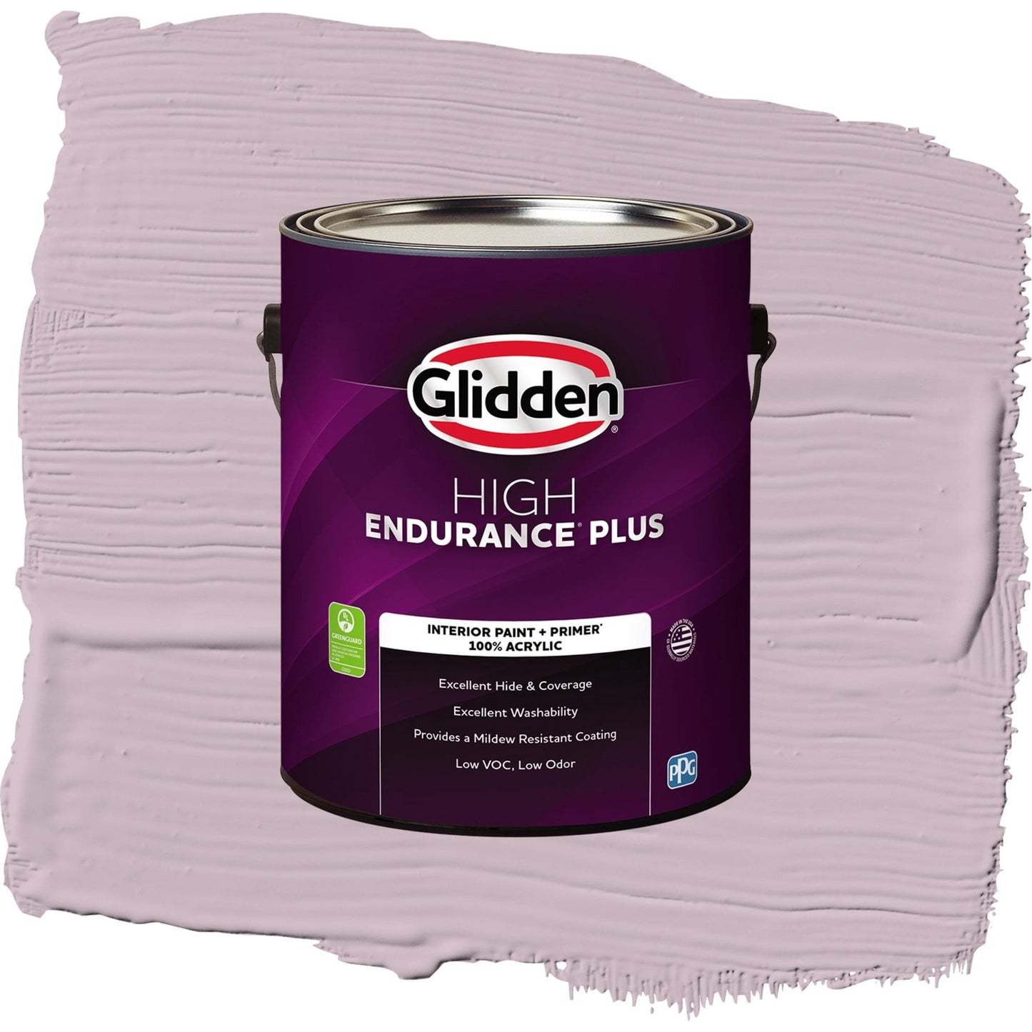 Glidden HEP High Society / Purple, Eggshell Interior Paint with Primer, 1 Gallon
