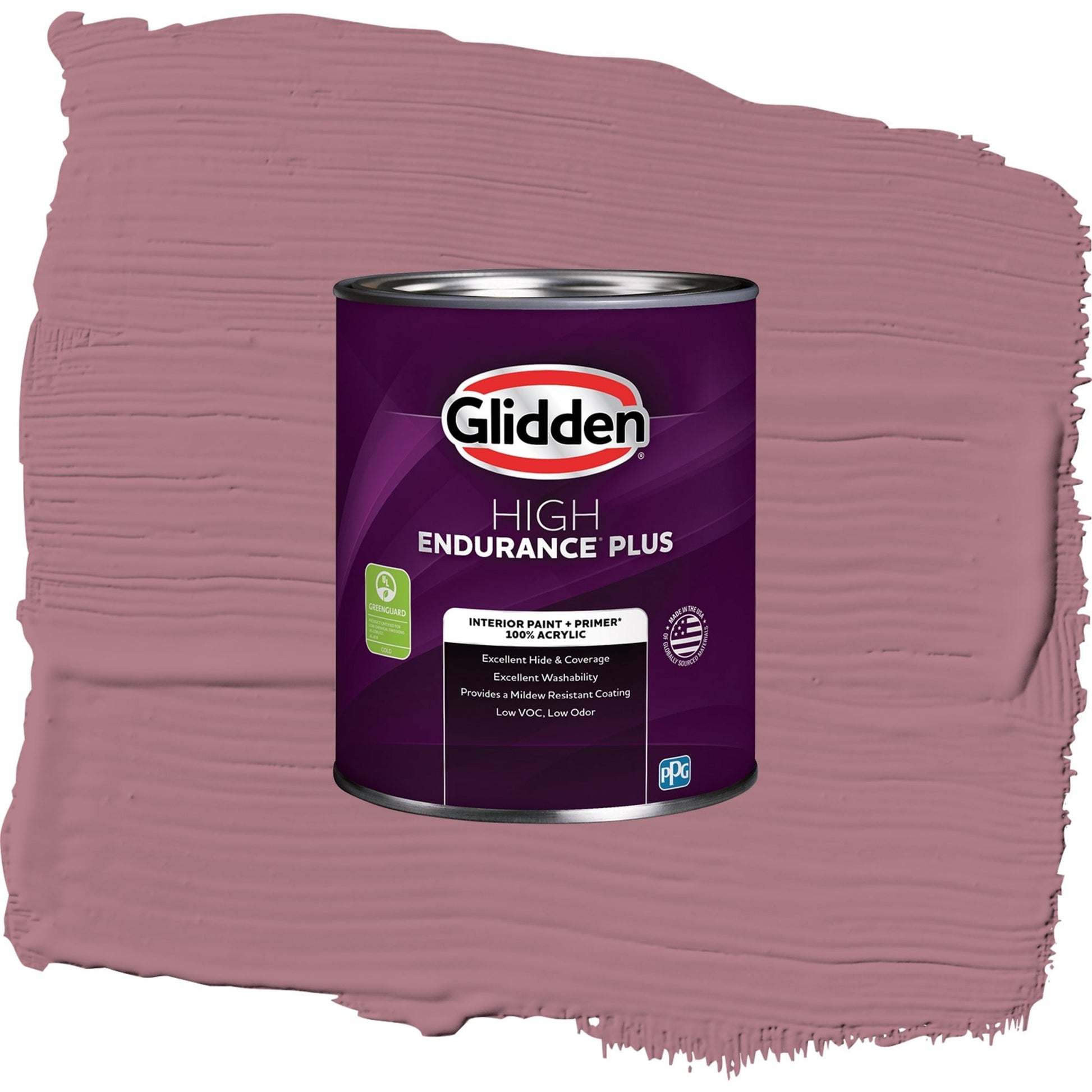 Glidden HEP Mauve Madness / Purple, Eggshell Interior Paint with Primer, 1 Quart