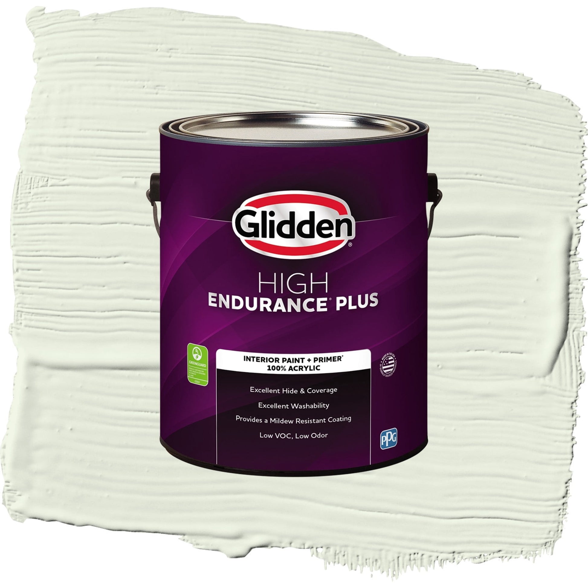 Glidden HEP Milkweed / Green, Semi-Gloss Interior Paint with Primer, 1 Gallon
