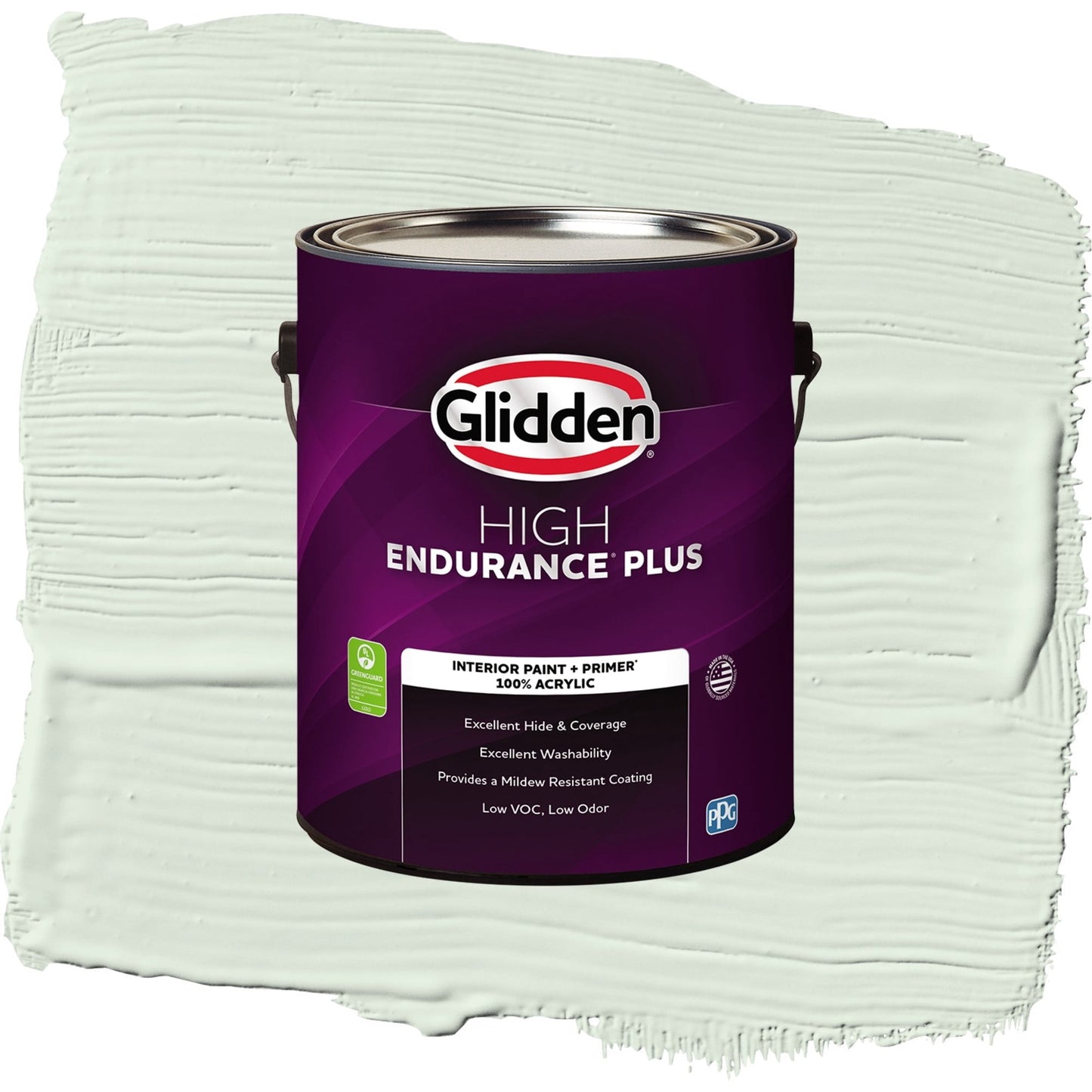 Glidden HEP Mint Wafer / Green, Flat Interior Paint with Primer, 1 Gallon