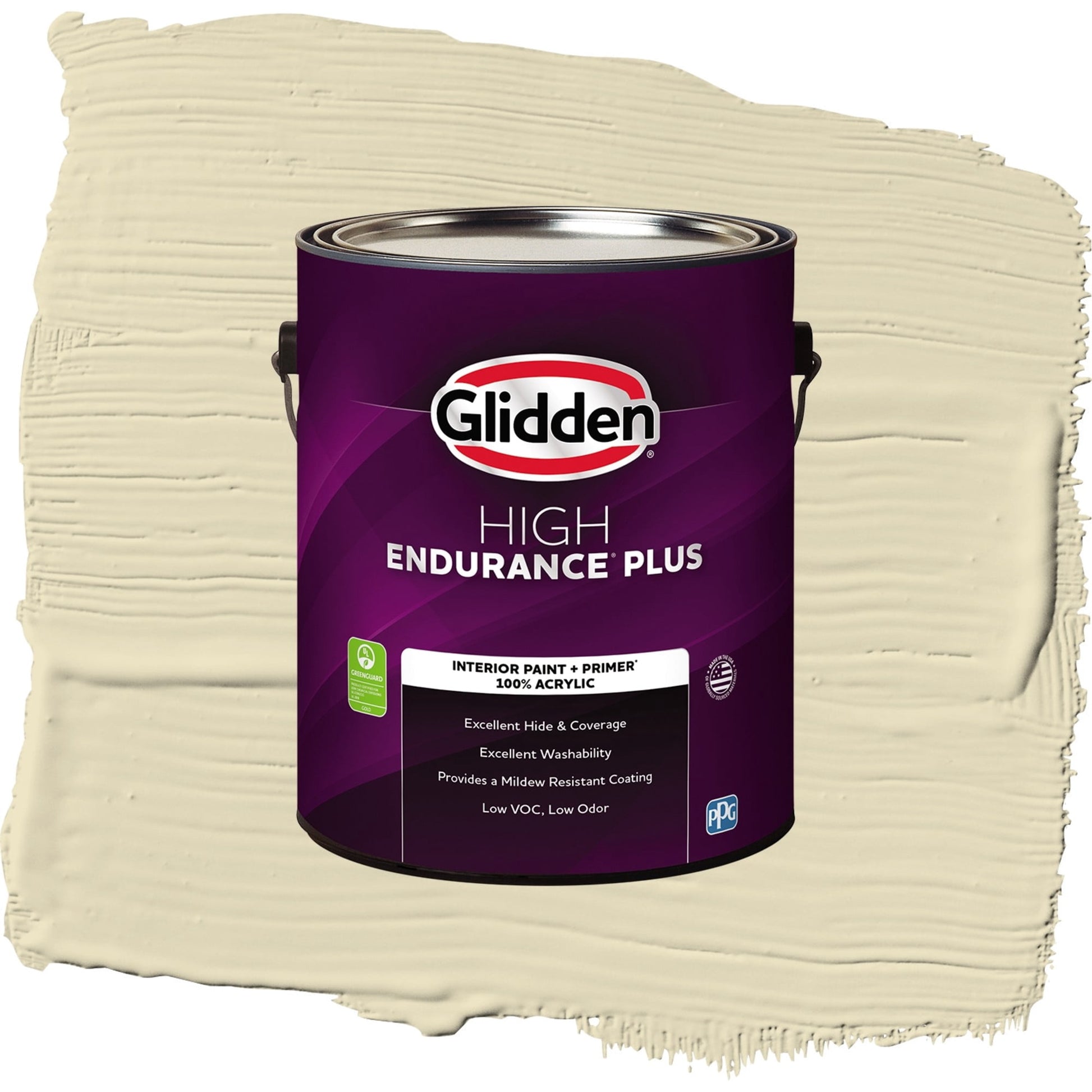 Glidden HEP Namaste / Green, Flat Interior Paint with Primer, 1 Gallon