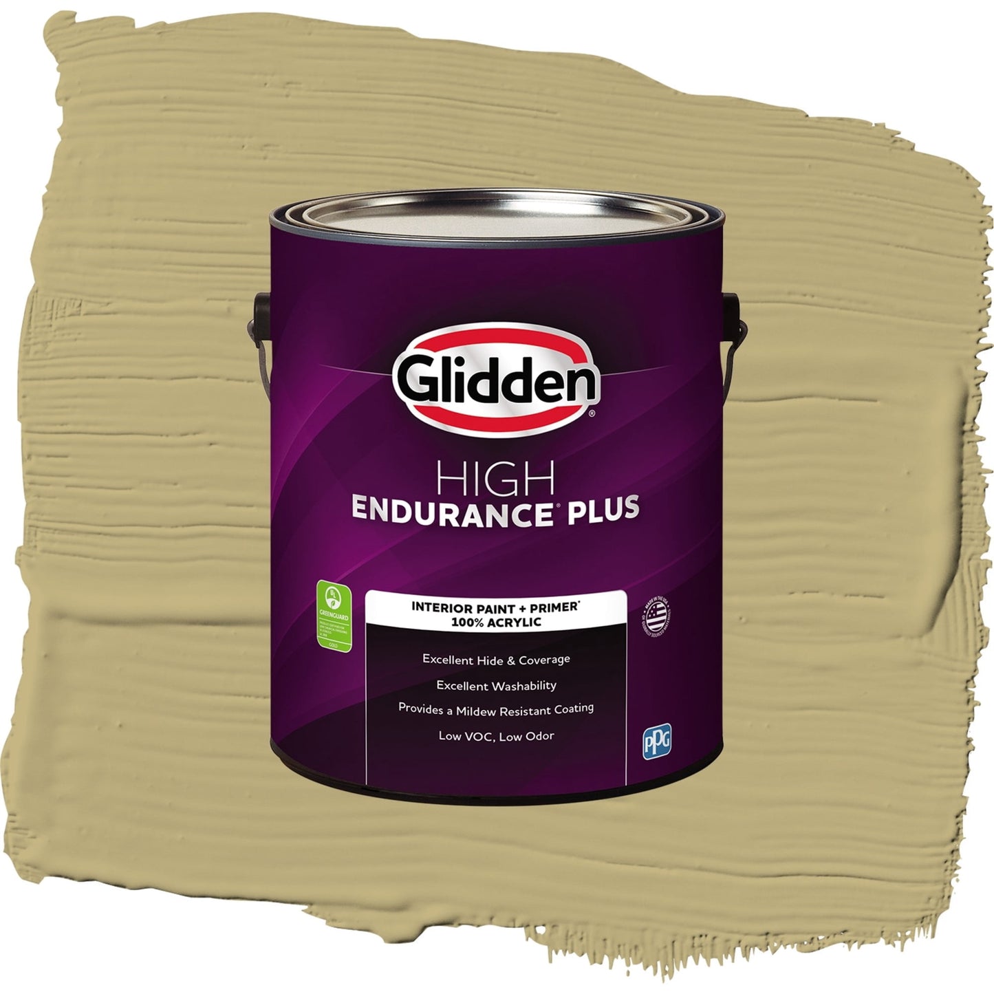 Glidden HEP Nettle / Green, Semi-Gloss Interior Paint with Primer, 1 Gallon