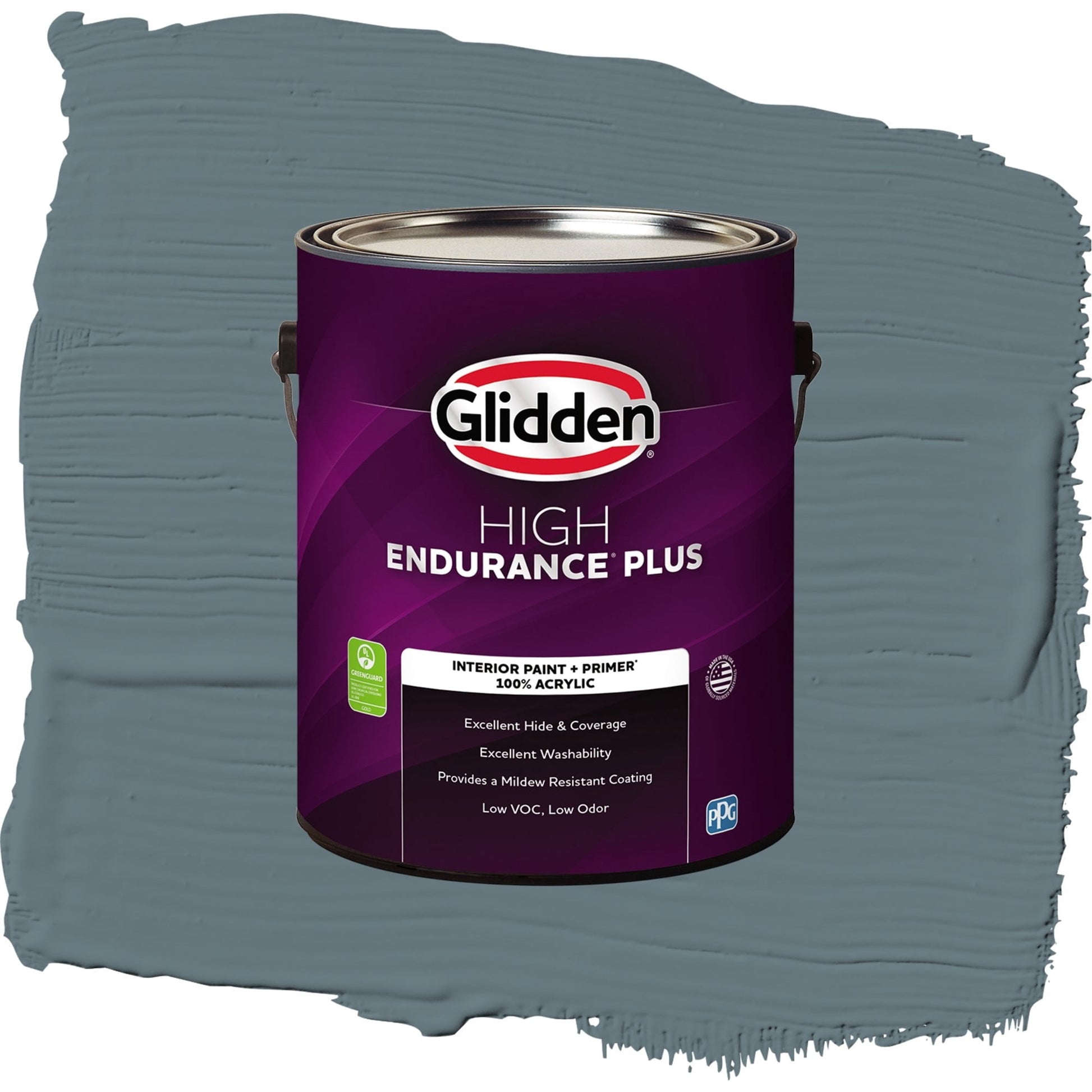 Glidden HEP Night Rendezvous / Blue, Flat Interior Paint with Primer, 1 Gallon