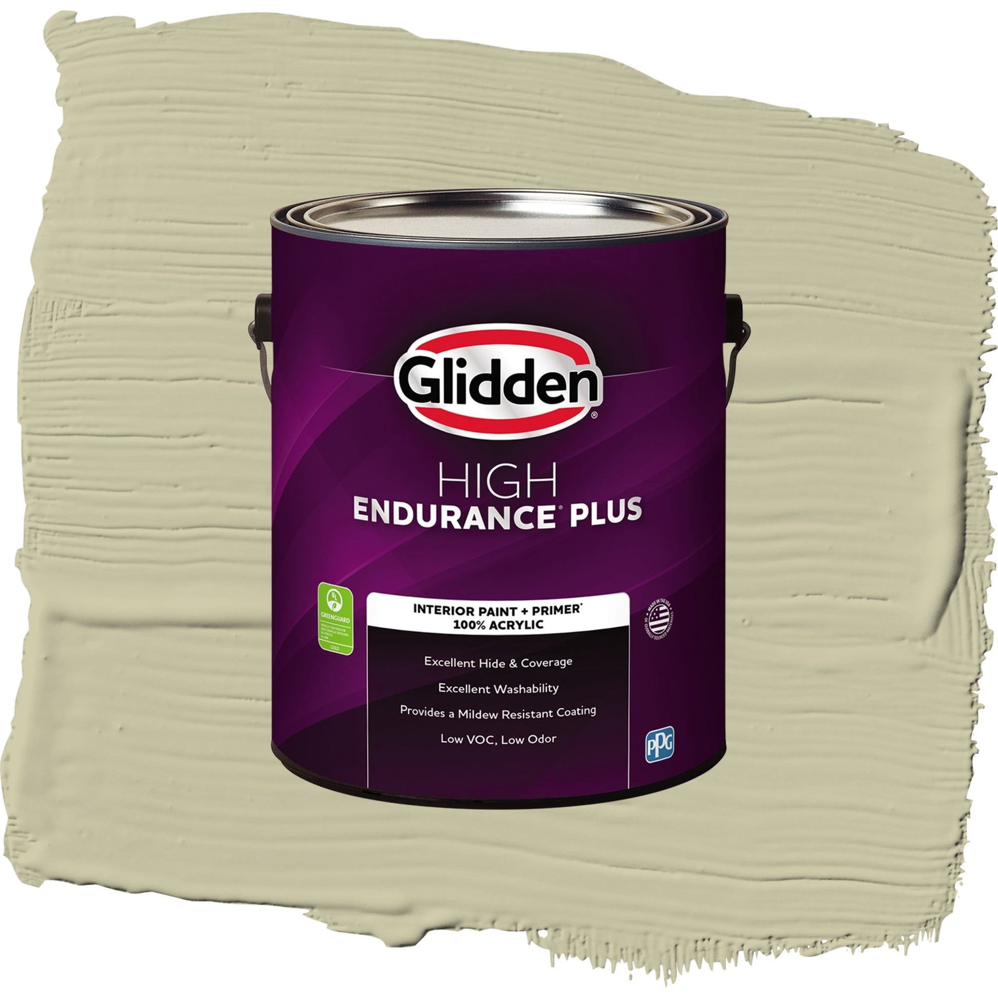 Glidden HEP Northern Landscape / Green, Semi-Gloss Interior Paint with Primer, 1 Gallon