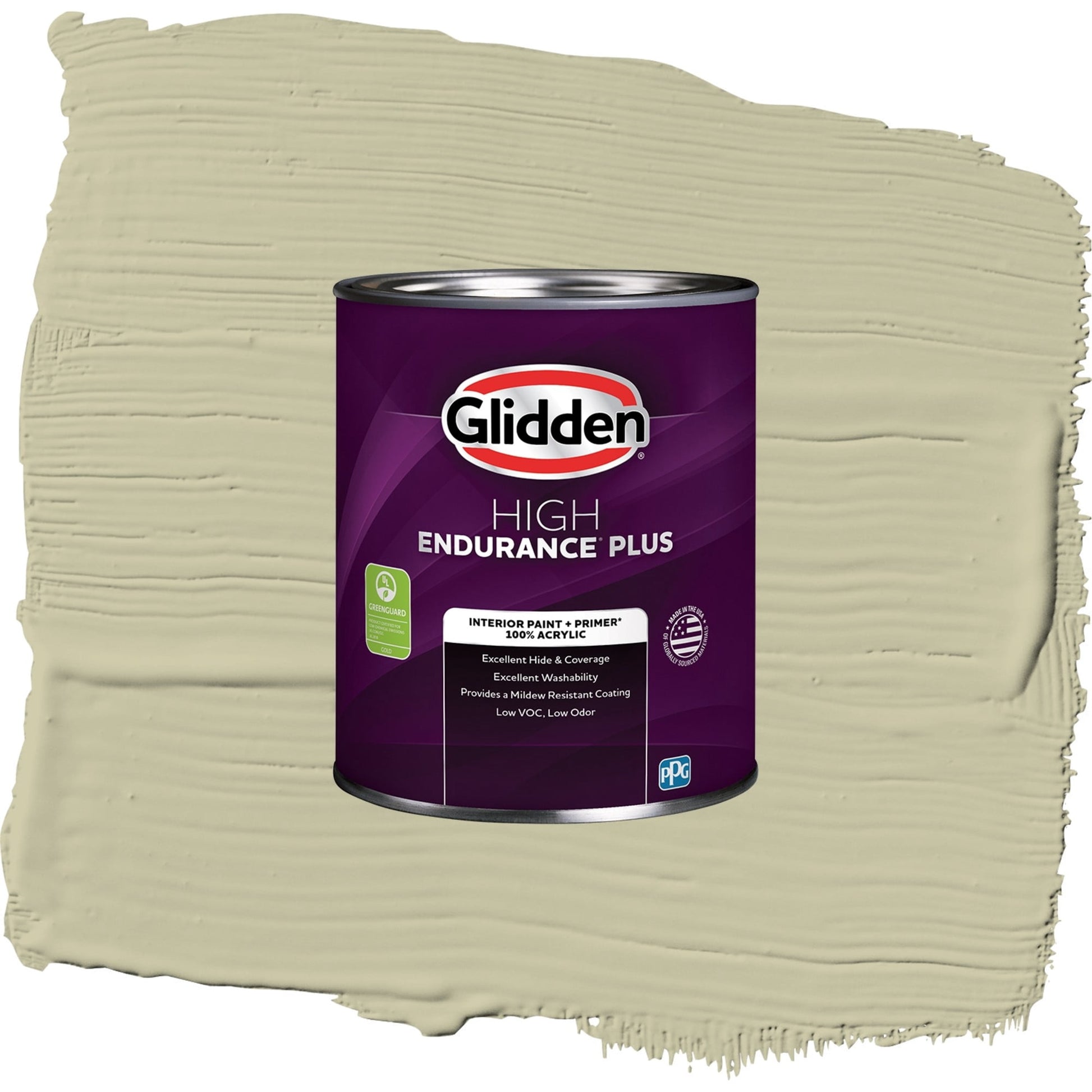 Glidden HEP Northern Landscape / Green, Semi-Gloss Interior Paint with Primer, 1 Quart