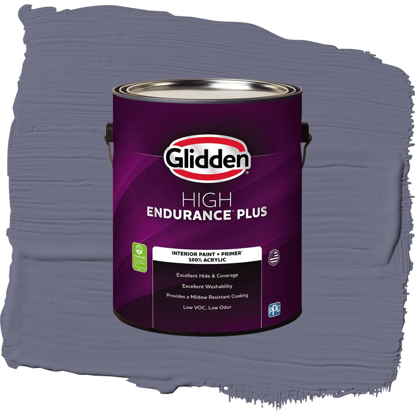 Glidden HEP Old Mill Blue / Purple, Semi-Gloss Interior Paint with Primer, 1 Gallon