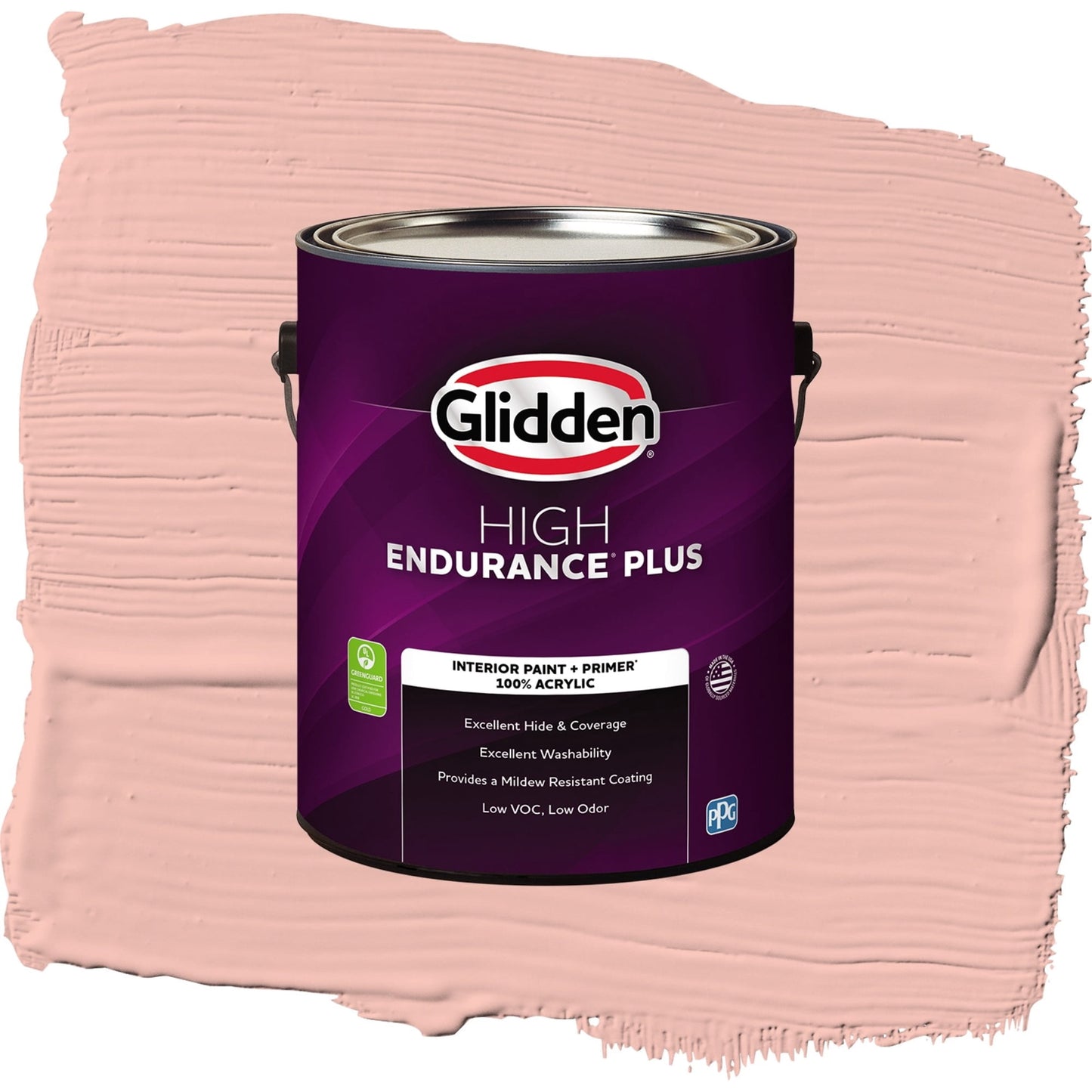Glidden HEP Peach Beige / Red, Semi-Gloss Interior Paint with Primer, 1 Gallon