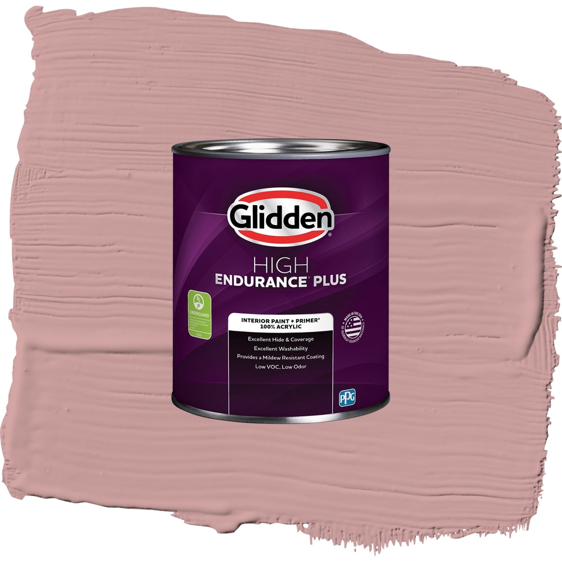 Glidden HEP Pepperberry / Pink, Eggshell Interior Paint with Primer, 1 Quart