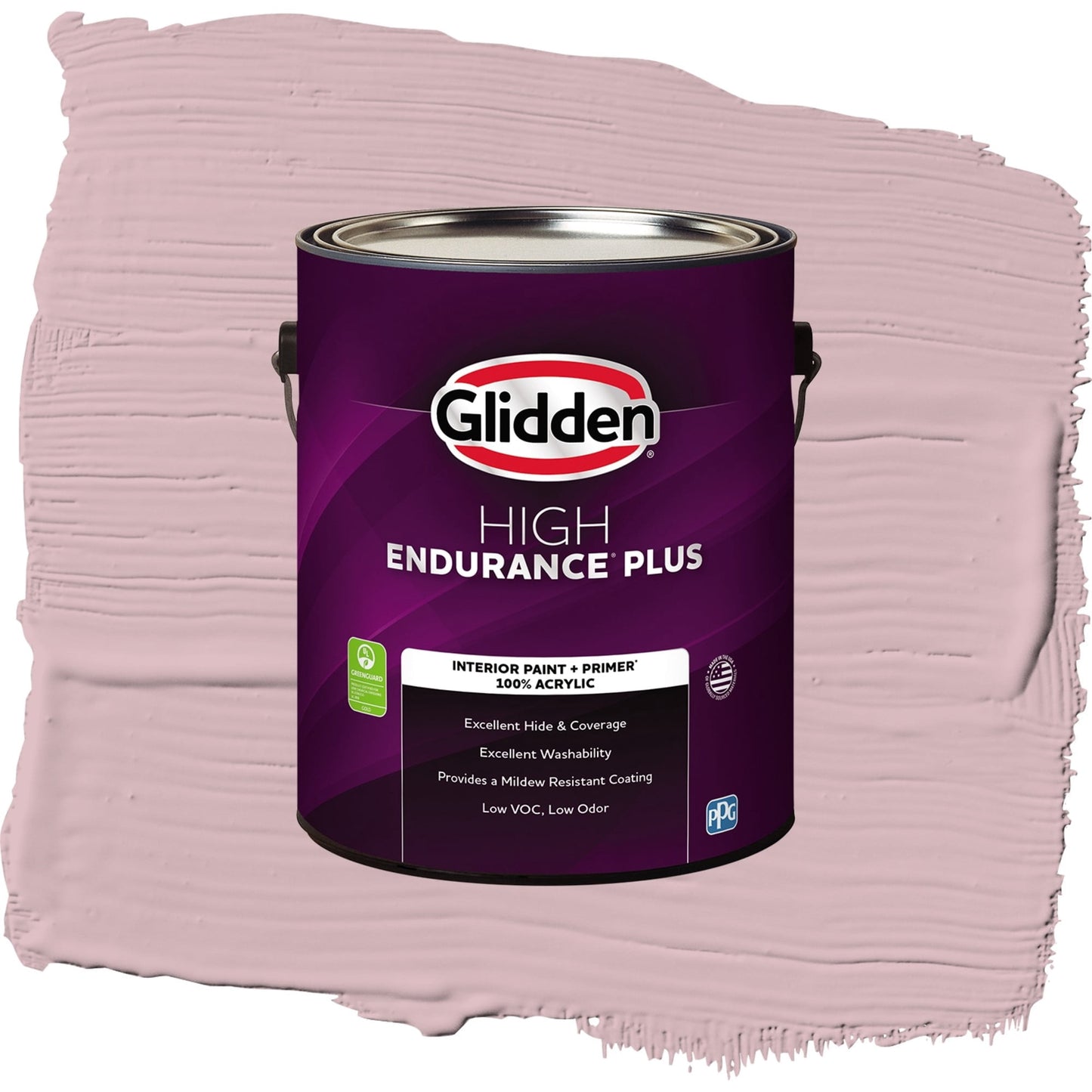Glidden HEP Rose Stain / Pink, Flat Interior Paint with Primer, 1 Gallon