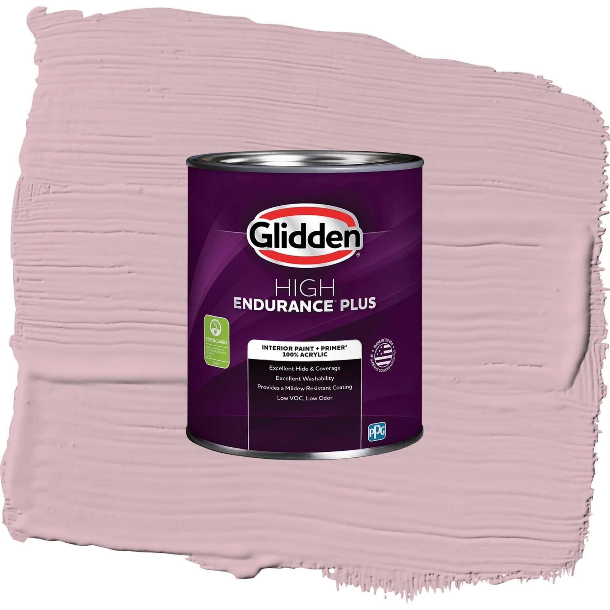 Glidden HEP Rose Stain / Pink, Semi-Gloss Interior Paint with Primer, 1 Quart