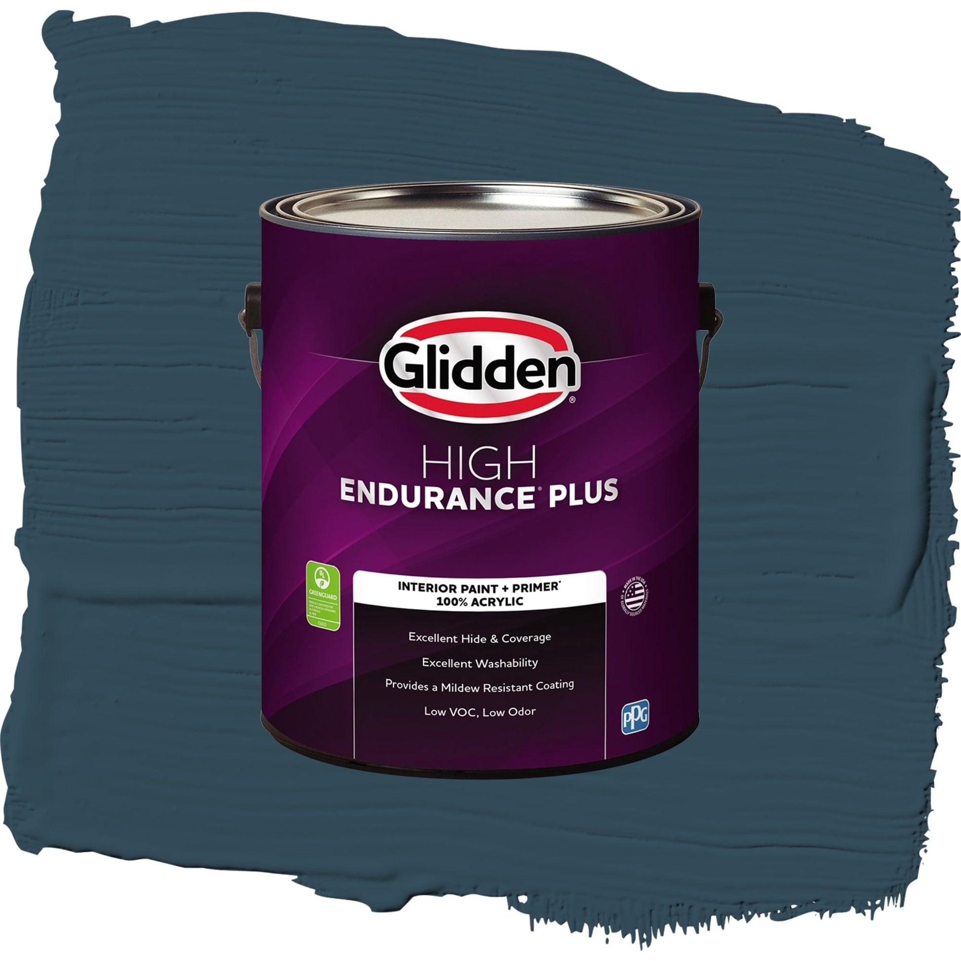 Glidden HEP Sailor's Coat / Blue, Flat Interior Paint with Primer, 1 Gallon