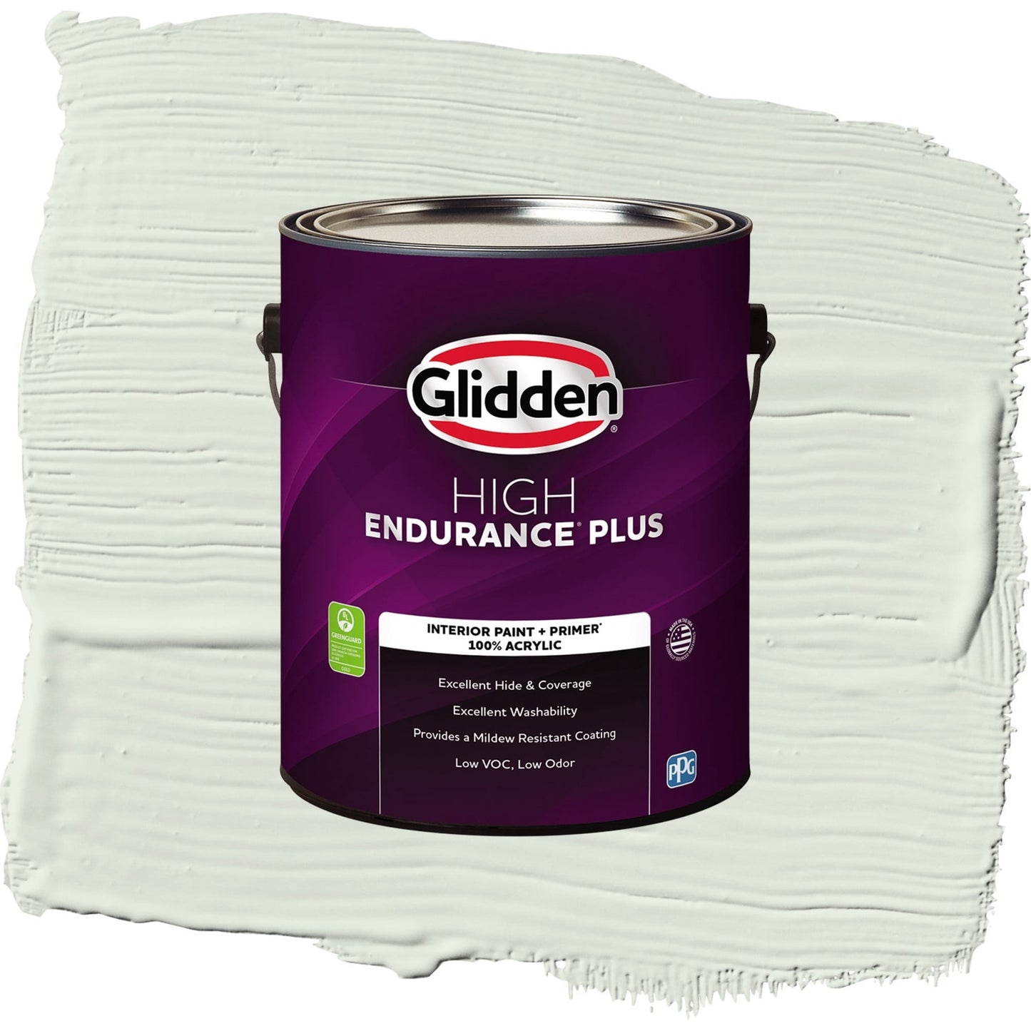 Glidden HEP Salty Breeze / Green, Eggshell Interior Paint with Primer, 1 Gallon