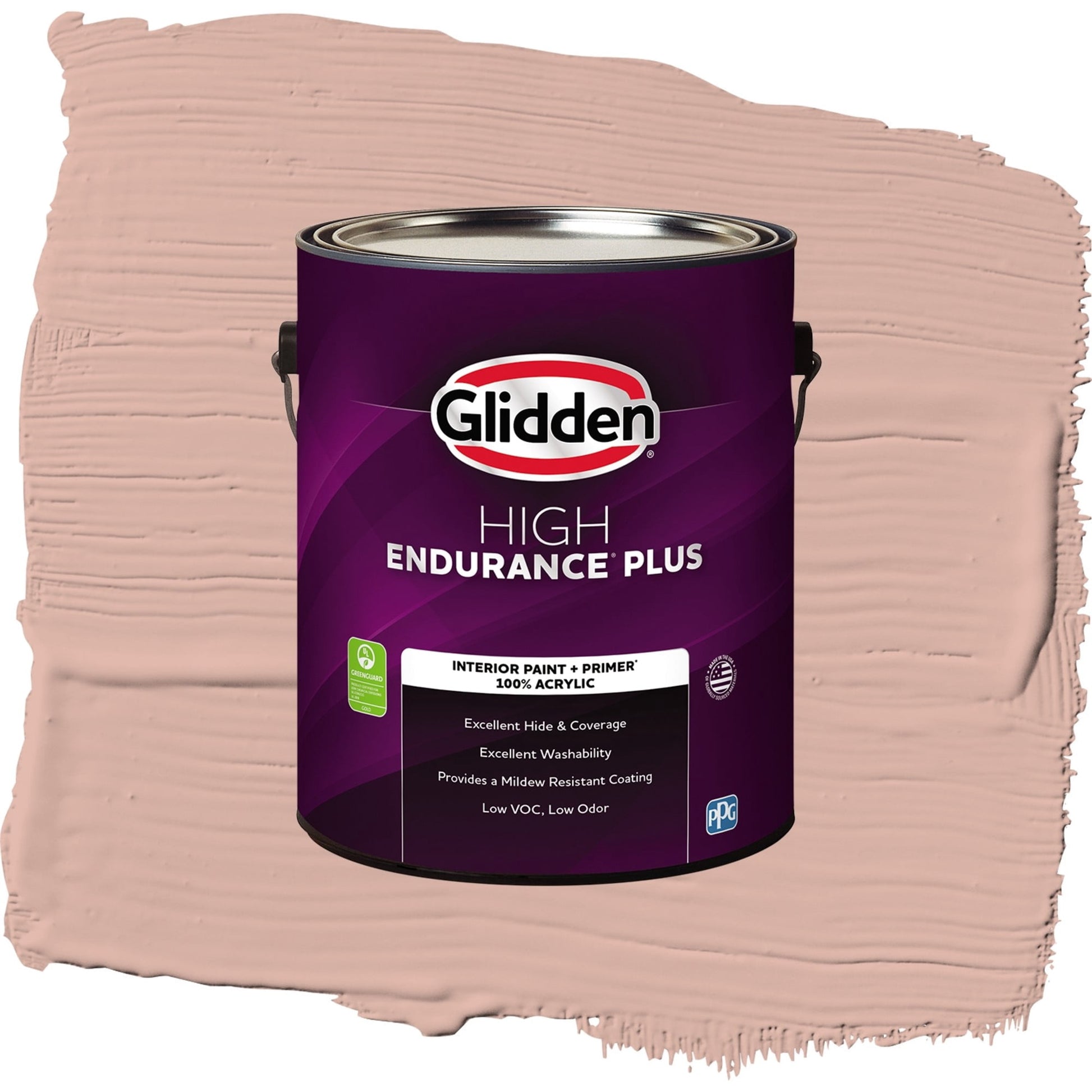 Glidden HEP Sandpaper / Orange, Flat Interior Paint with Primer, 1 Gallon