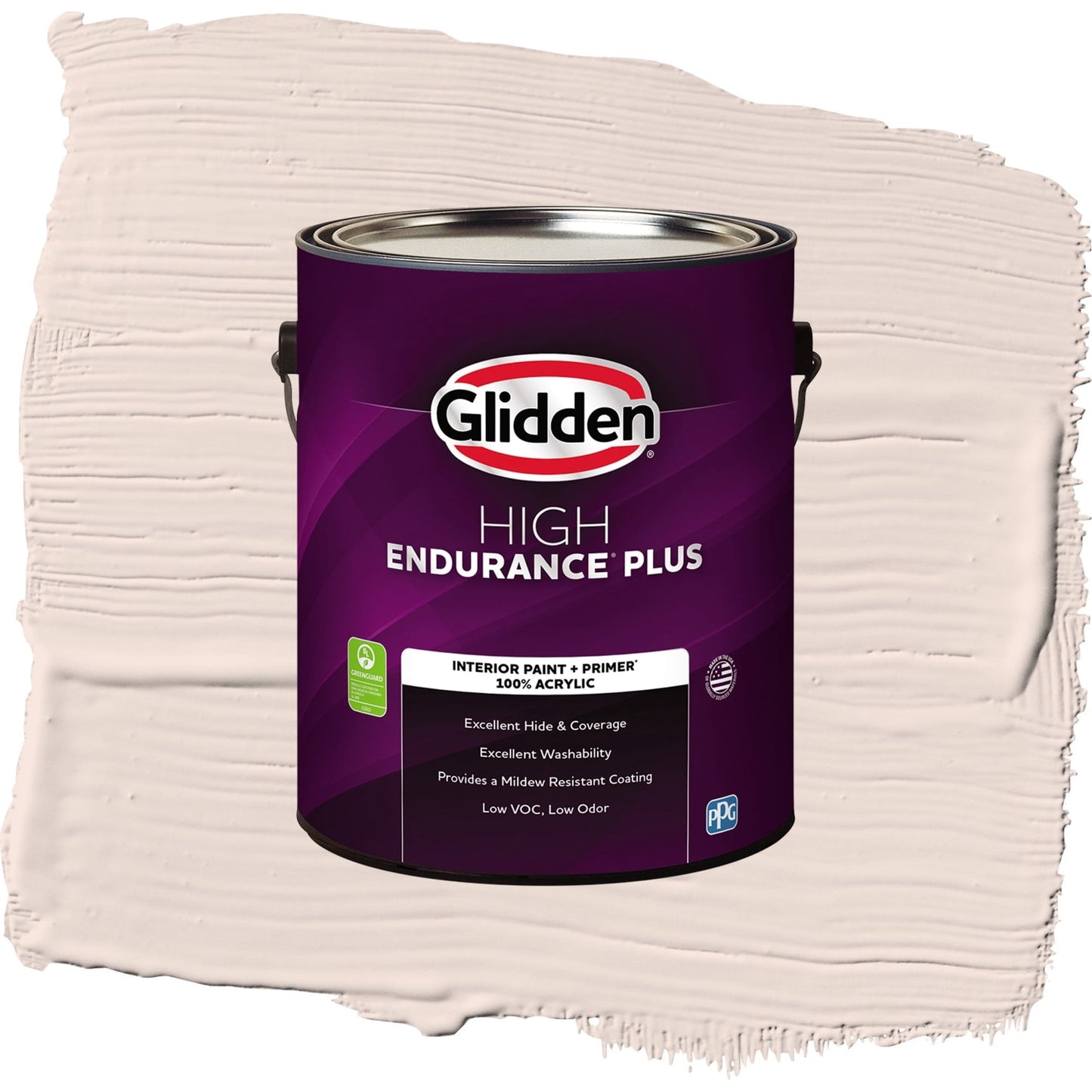 Glidden HEP Sandy Beach / Orange, Flat Interior Paint with Primer, 1 Gallon