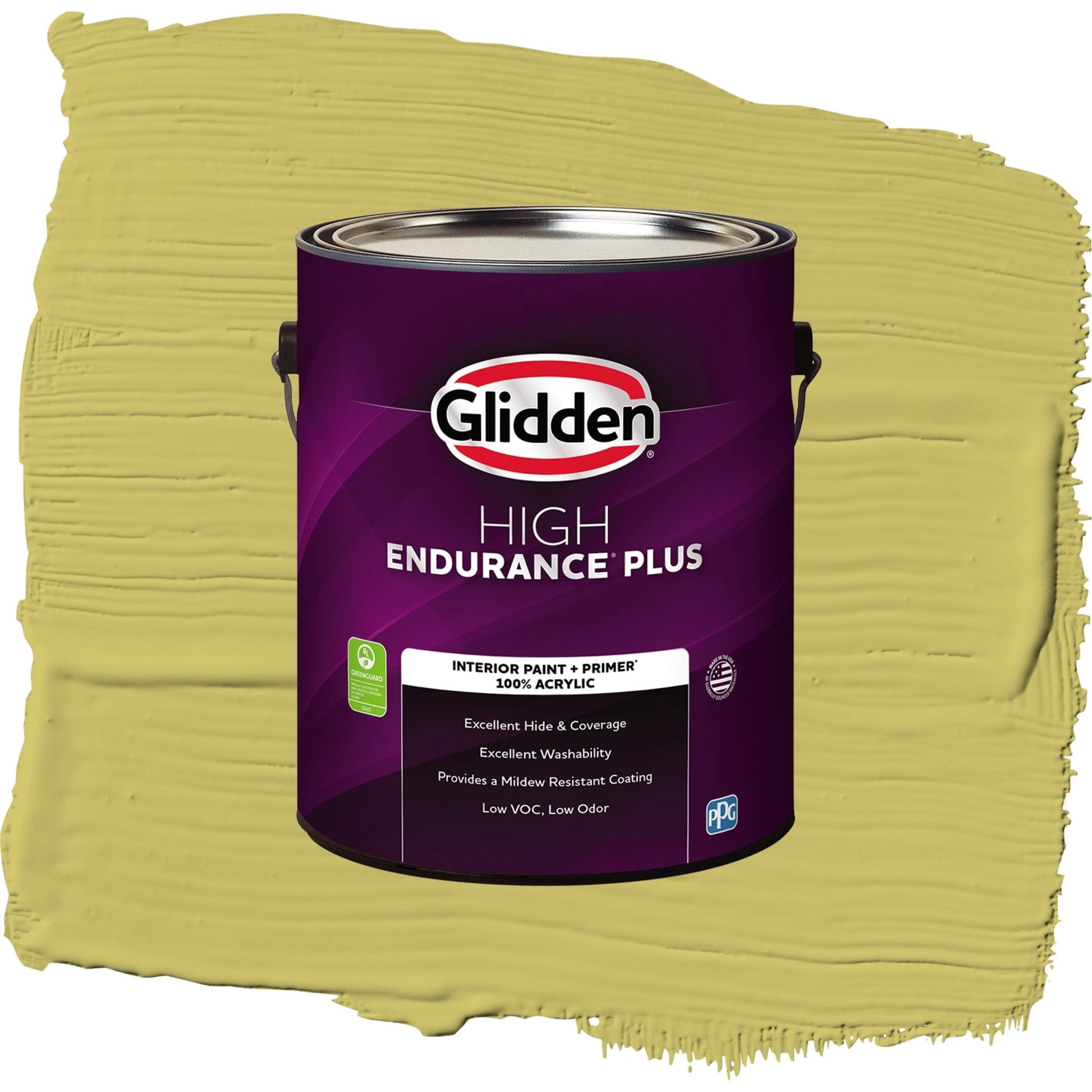 Glidden HEP Secret Safari / Green, Flat Interior Paint with Primer, 1 Gallon