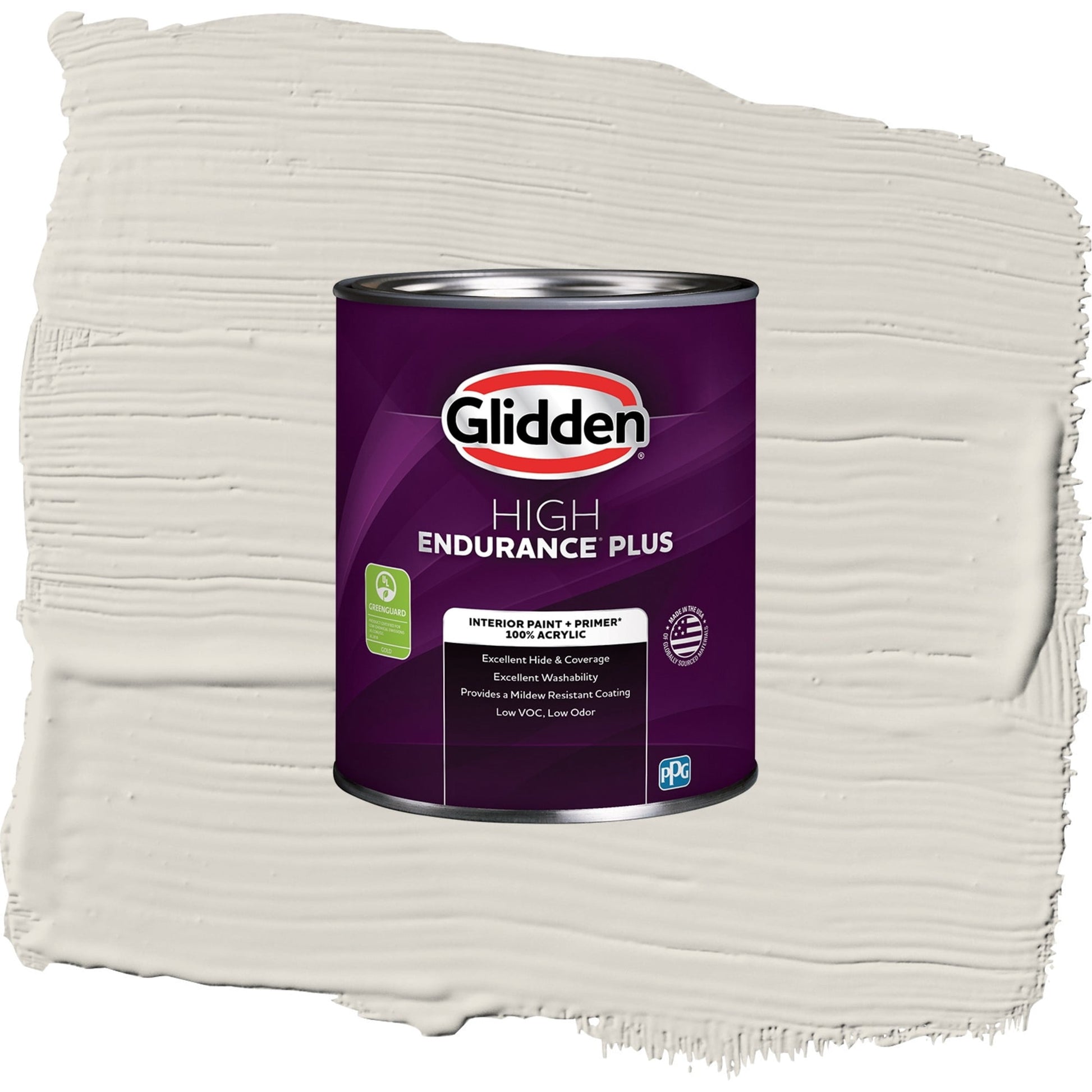 Glidden HEP Silent Smoke / Beige, Eggshell Interior Paint with Primer, 1 Quart