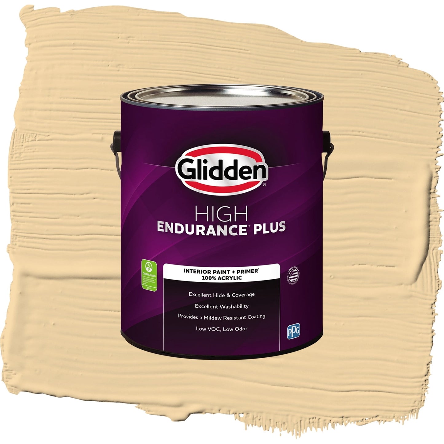 Glidden HEP Spice is Nice / Yellow, Semi-Gloss Interior Paint with Primer, 1 Gallon