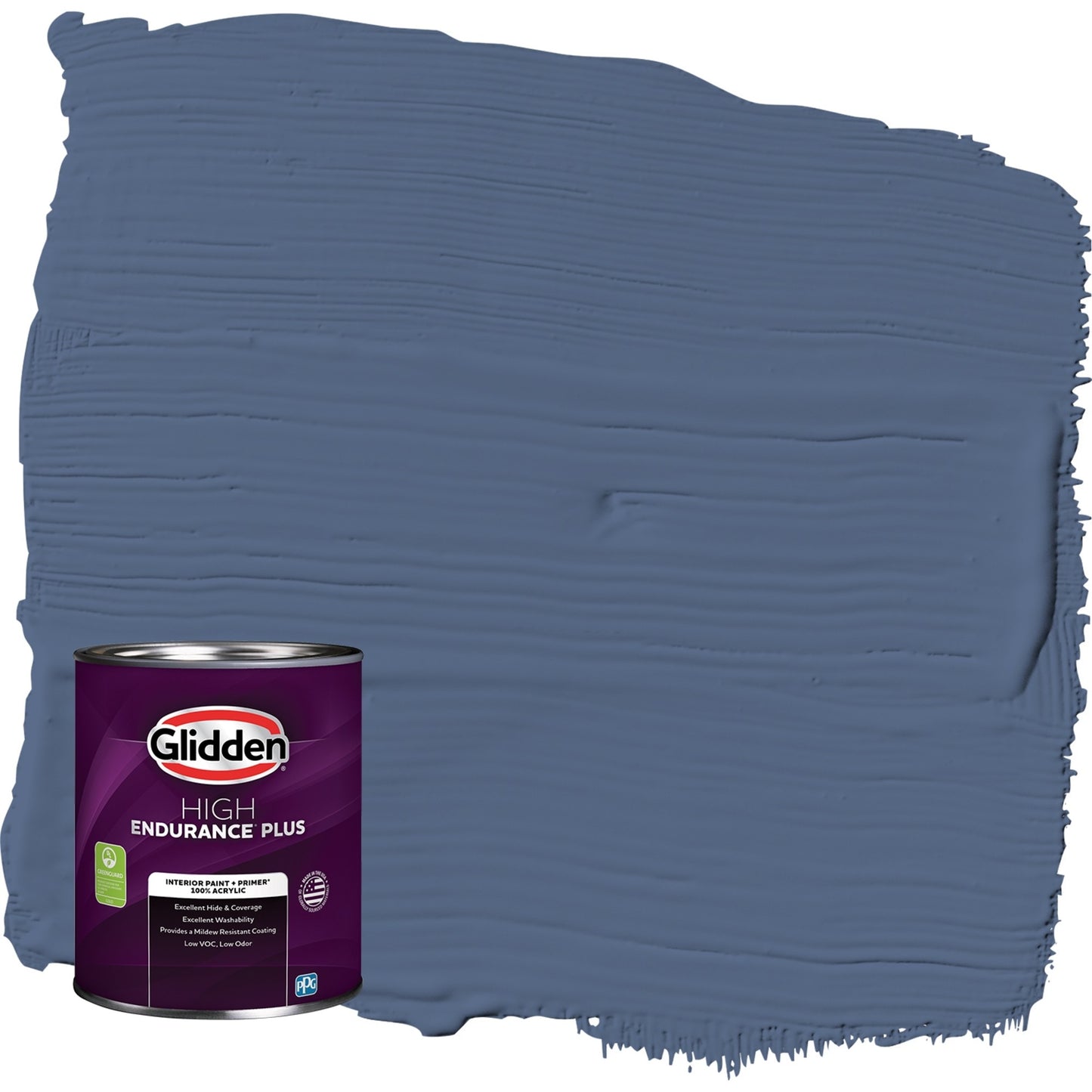 Glidden HEP Vidriera / Pintura Interior Azul Semibrillante con ImprimaciÃ³n, 1 Cuarto