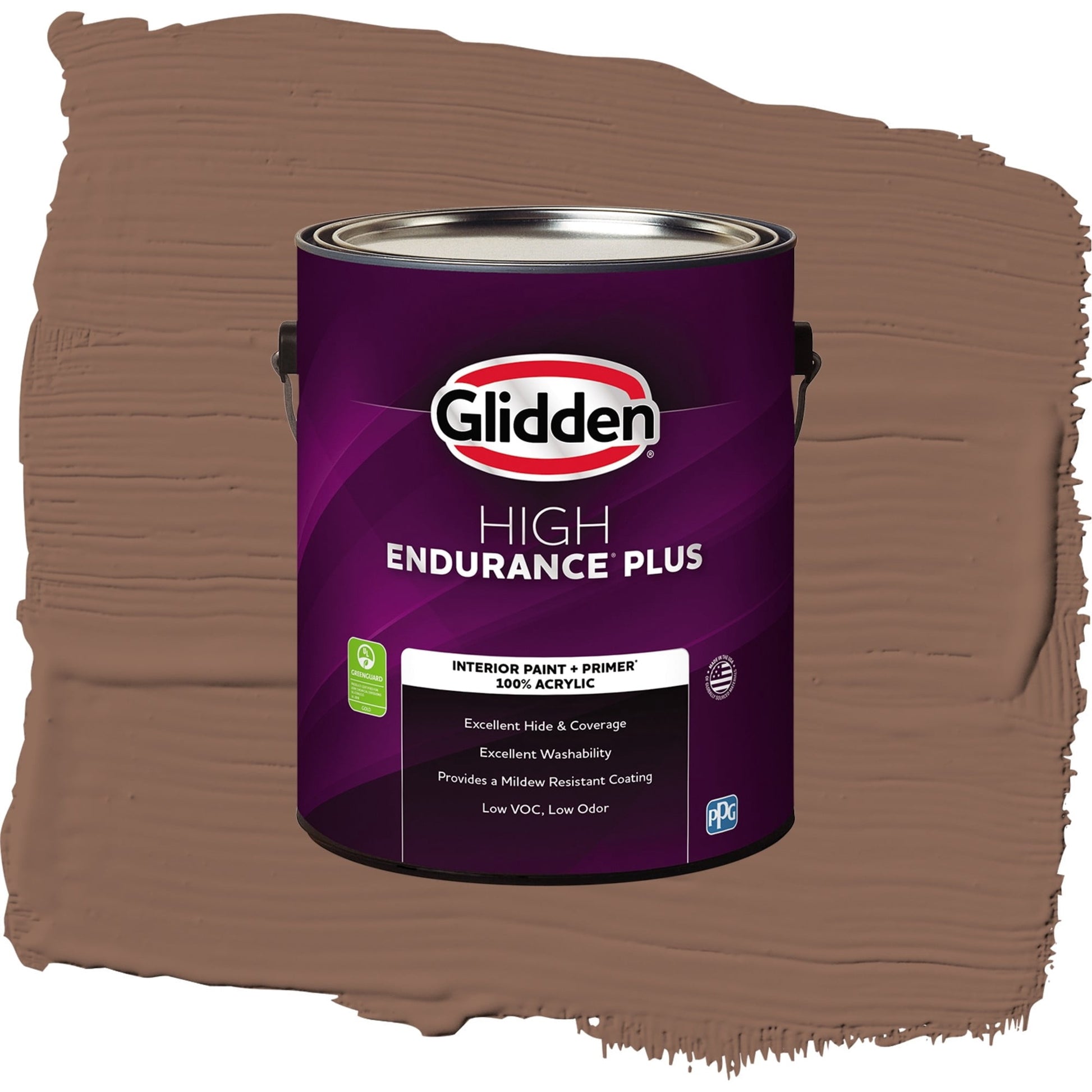 Glidden HEP Suede Leather / Beige, Flat Interior Paint with Primer, 1 Gallon