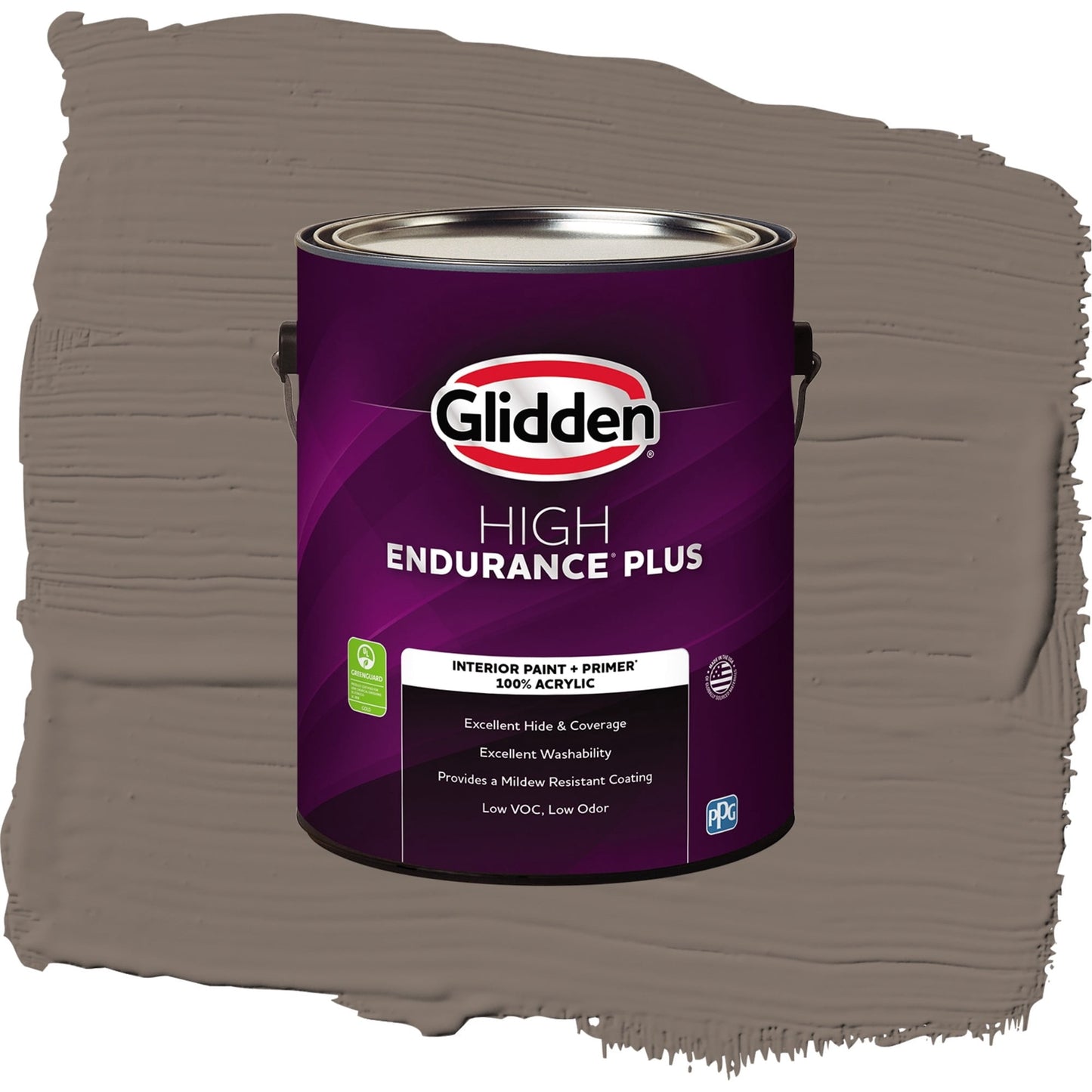 Glidden HEP Tattle Tail / Brown, Eggshell Interior Paint with Primer, 1 Gallon