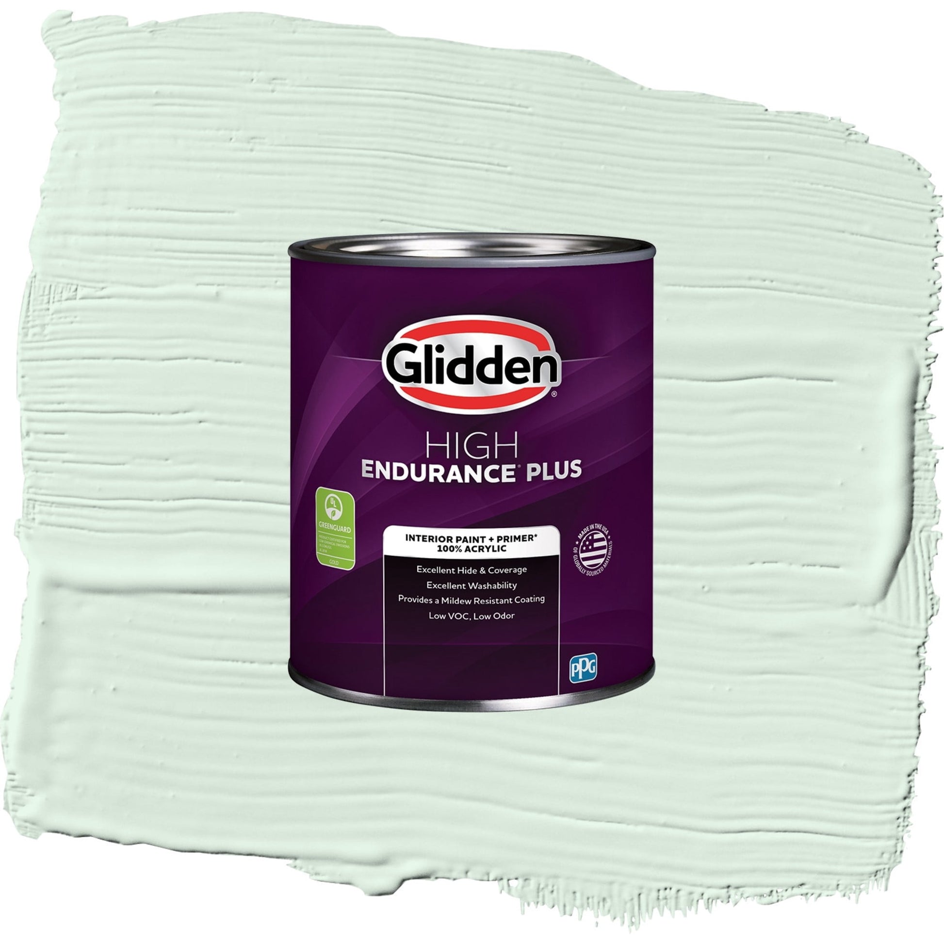 Glidden HEP Tint of Green / Green, Eggshell Interior Paint with Primer, 1 Quart