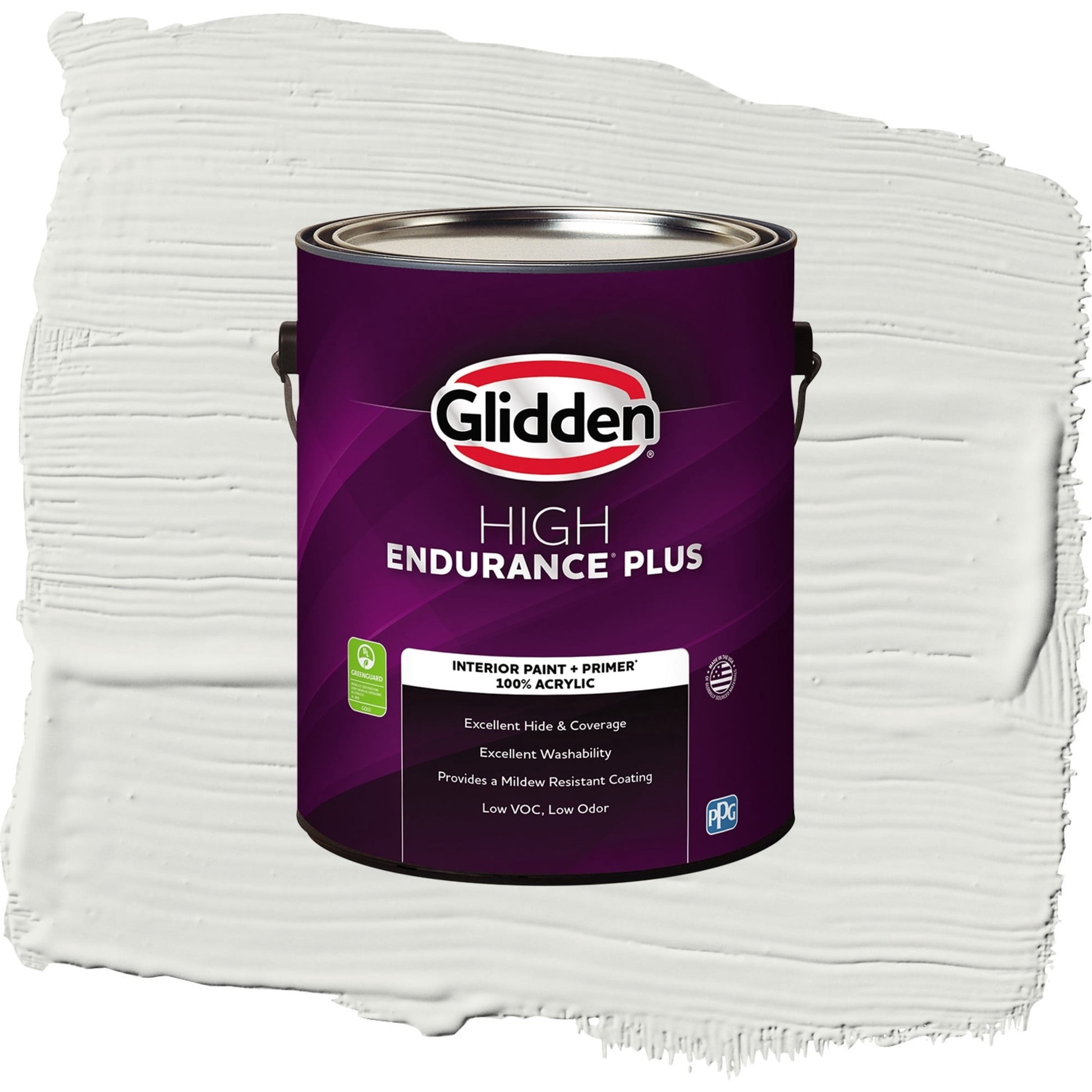 Glidden HEP Tundra Frost / Grey, Semi-Gloss Interior Paint with Primer, 1 Gallon