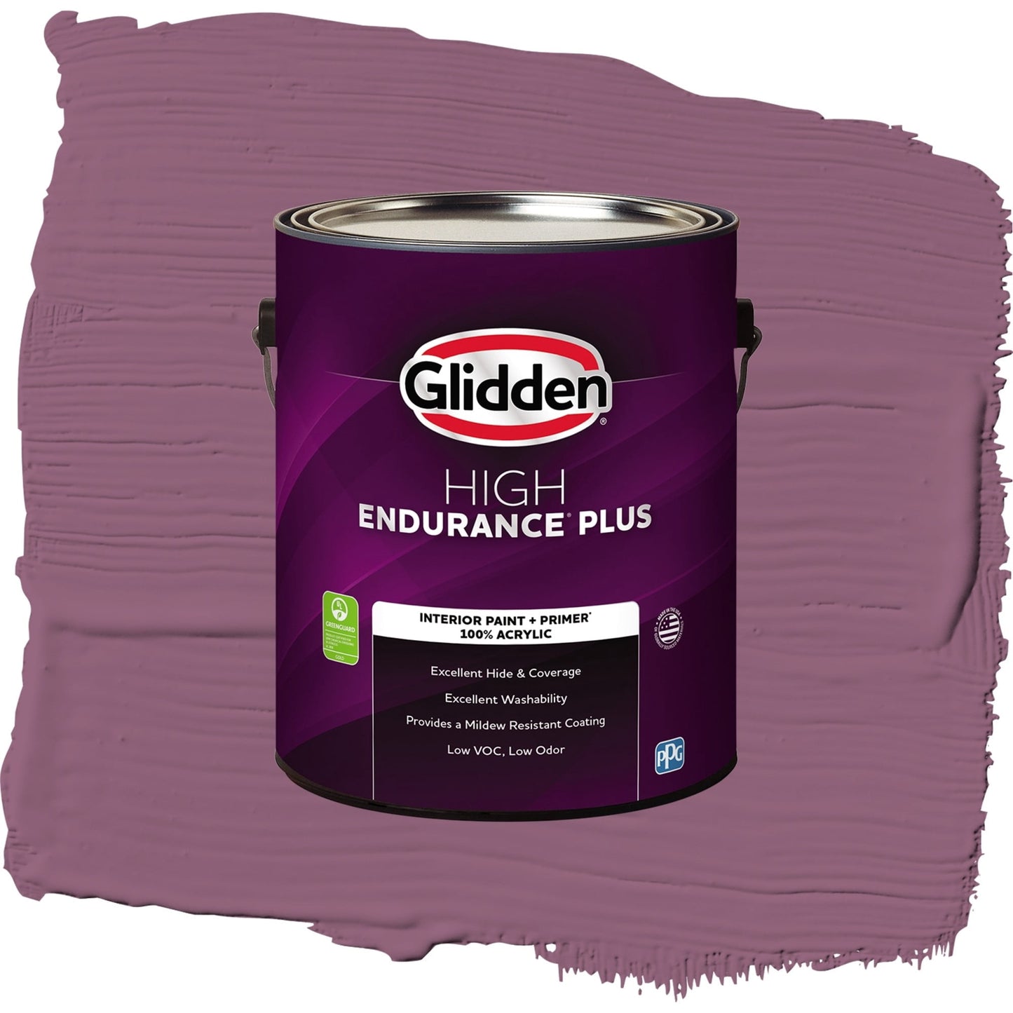 Glidden HEP Victorian Plum / Purple, Semi-Gloss Interior Paint with Primer, 1 Gallon