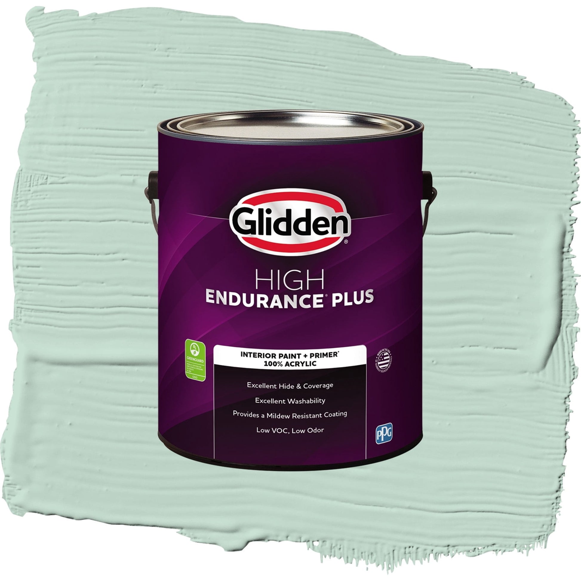 Glidden HEP Malted Mint Interior Paint + Primer Flat , 1 Gallon