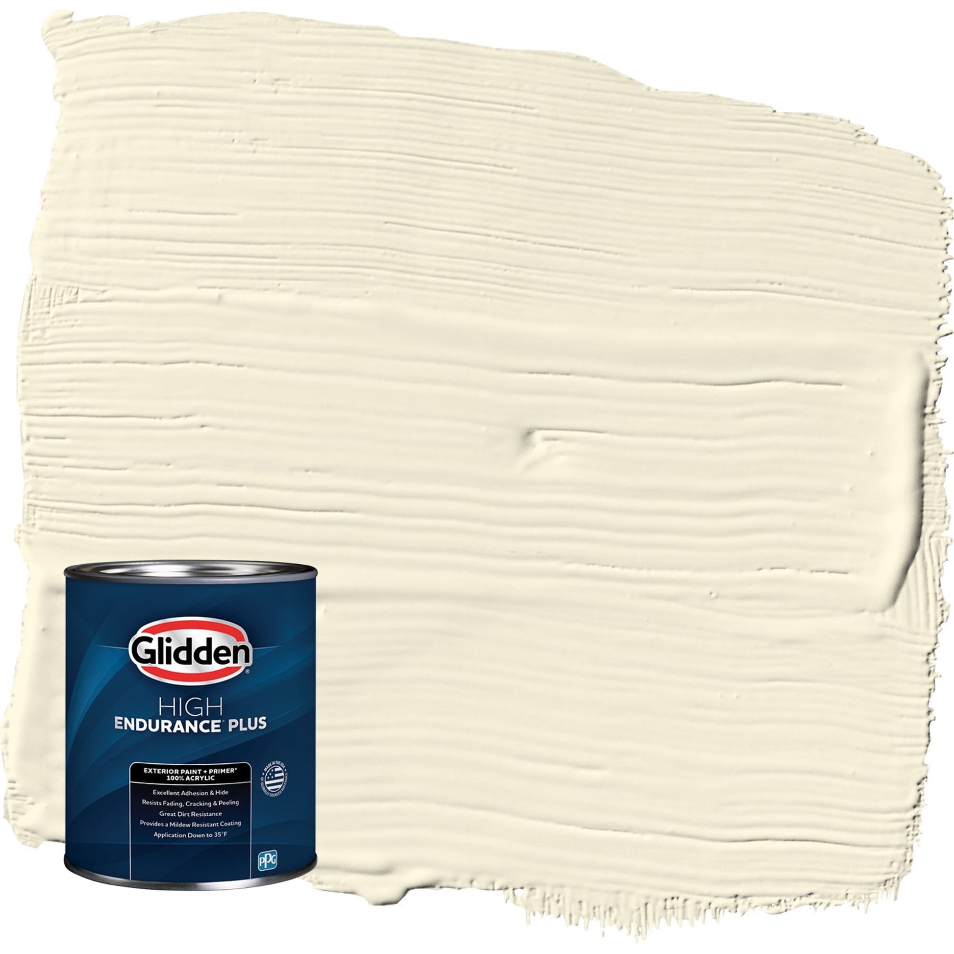 Glidden HEP Mesa Beige / Yellow Satin Exterior Paint with Primer, 1 Quart